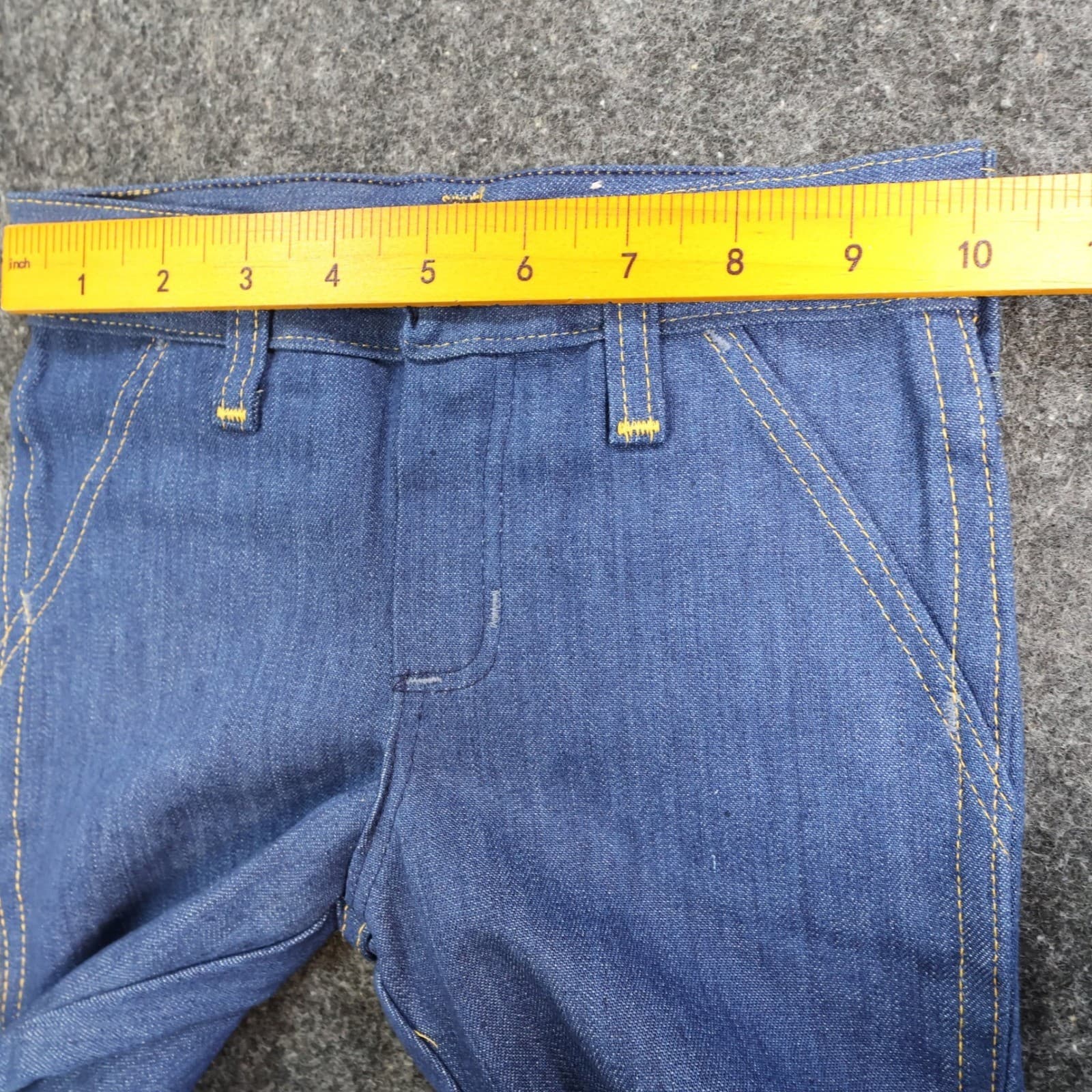 Maverick Jeans Boys 4 Regular Blue Denim Vintage 70s 80s Hot Air Balloon NOS - Thumbnail 7