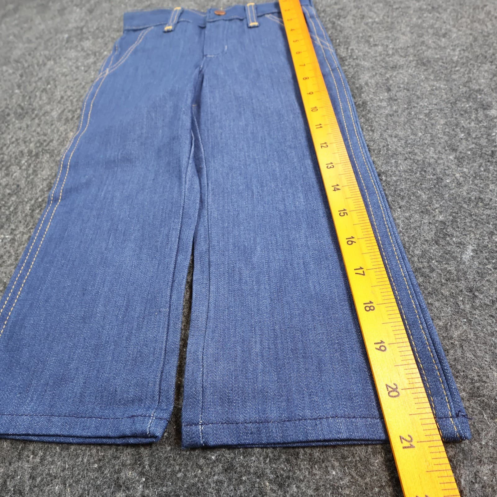 Maverick Jeans Boys 4 Regular Blue Denim Vintage 70s 80s Hot Air Balloon NOS - Thumbnail 4