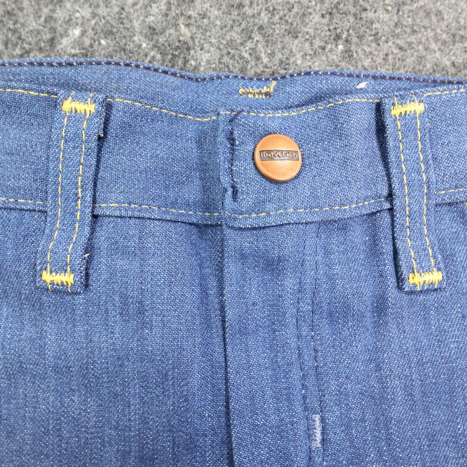 Maverick Jeans Boys 4 Regular Blue Denim Vintage 70s 80s Hot Air Balloon NOS - Thumbnail 10
