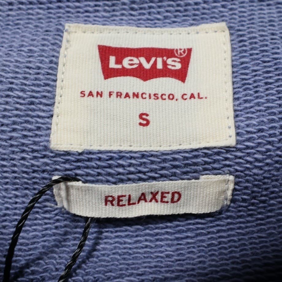Levi's Sweatshirt Mens S Blue Excellent Tie Dye Relaxed Crewneck Long Sleeve - Thumbnail 4