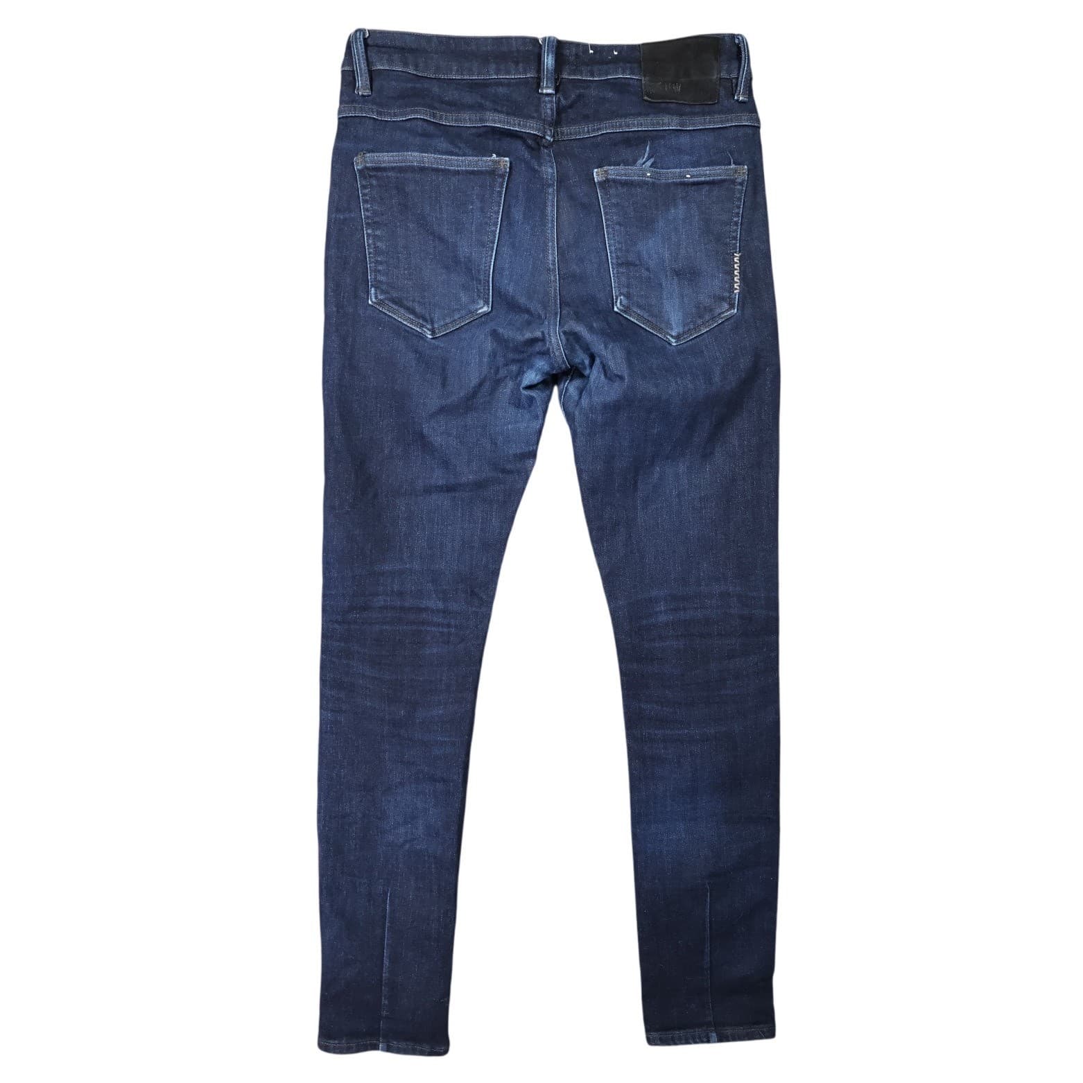 Neuw Lou Slim Mens 32x32 Dark Blue Excellent Slim Fit Button Fly Jeans - Thumbnail 2