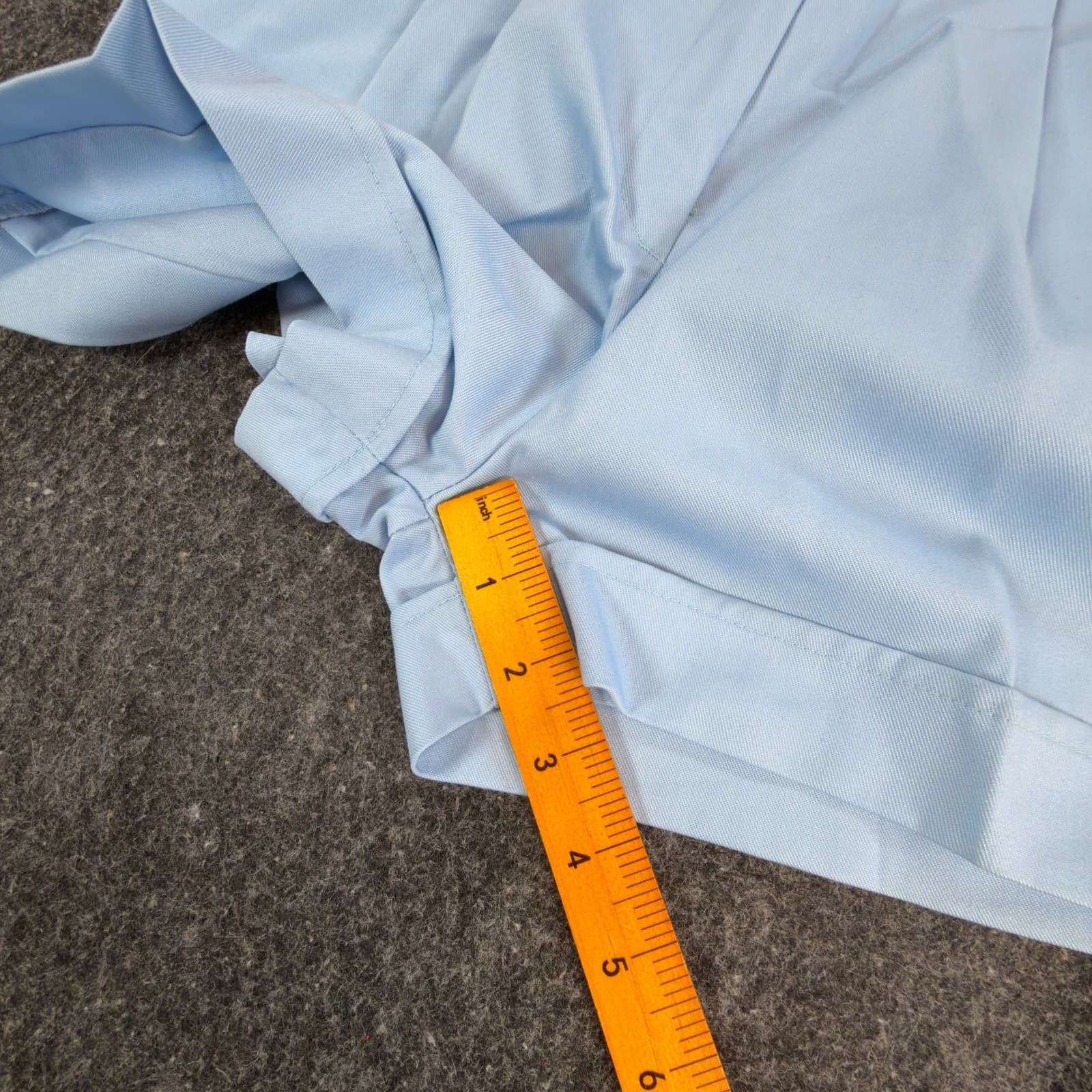 Maverick Shorts Juniors 9 Powder Blue Vintage Pleated Cuffed USA Deadstock NOS - Thumbnail 4