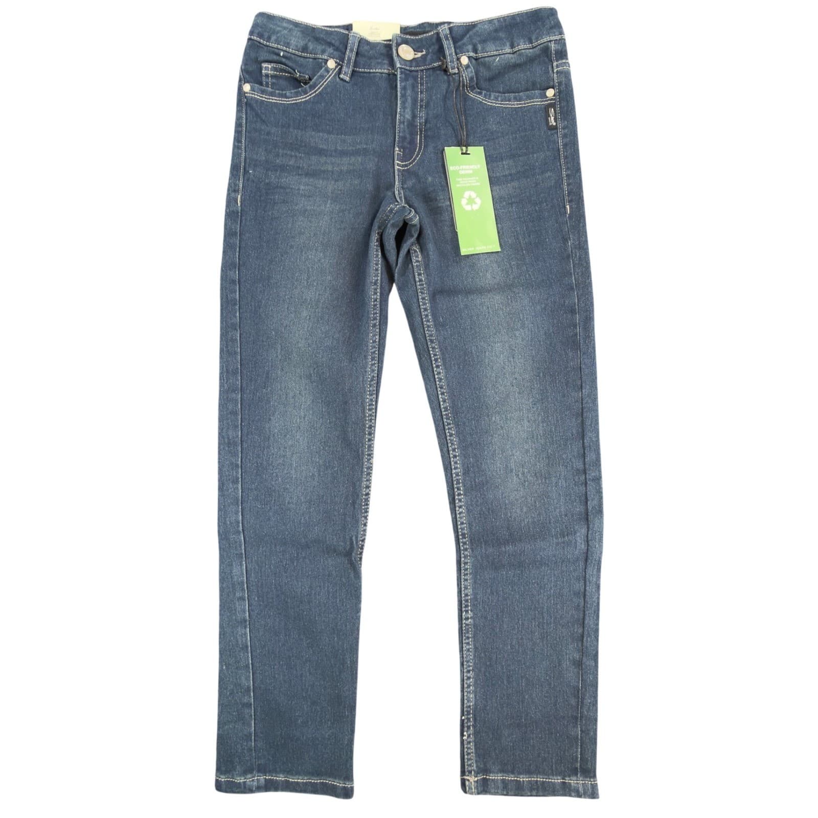 Silver Jeans Co Suki Skinny Jeans Girls 8 Dark Wash Blue Recycled Denim New - Thumbnail 2