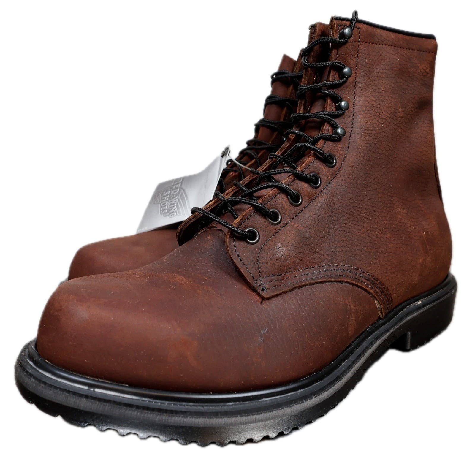 Red Wing 1210 Work Boots Mens 11 E3 Brown Leather 8" SuperSole Insulated USA - Thumbnail 3