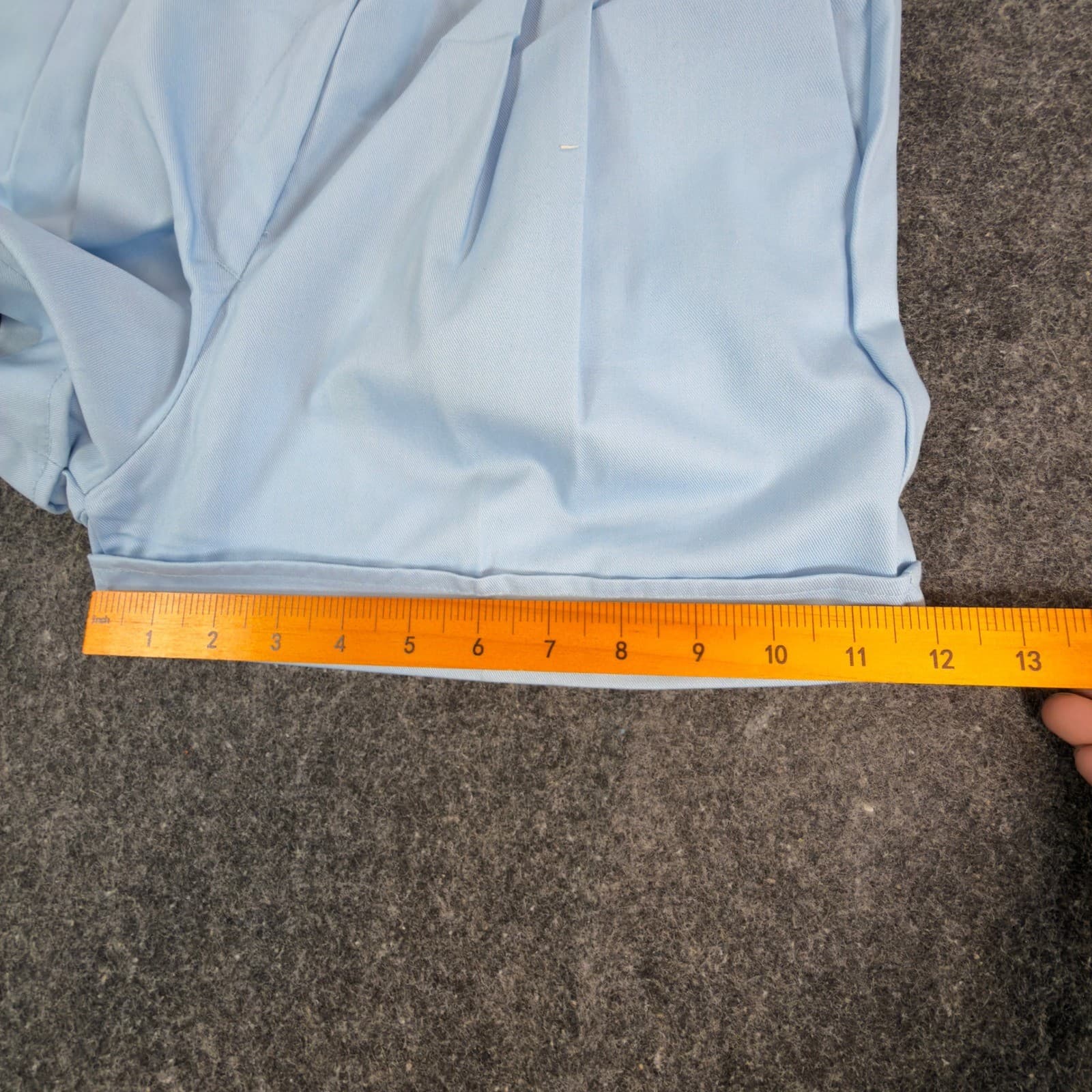 Maverick Shorts Juniors 9 Powder Blue Vintage Pleated Cuffed USA Deadstock NOS - Thumbnail 5