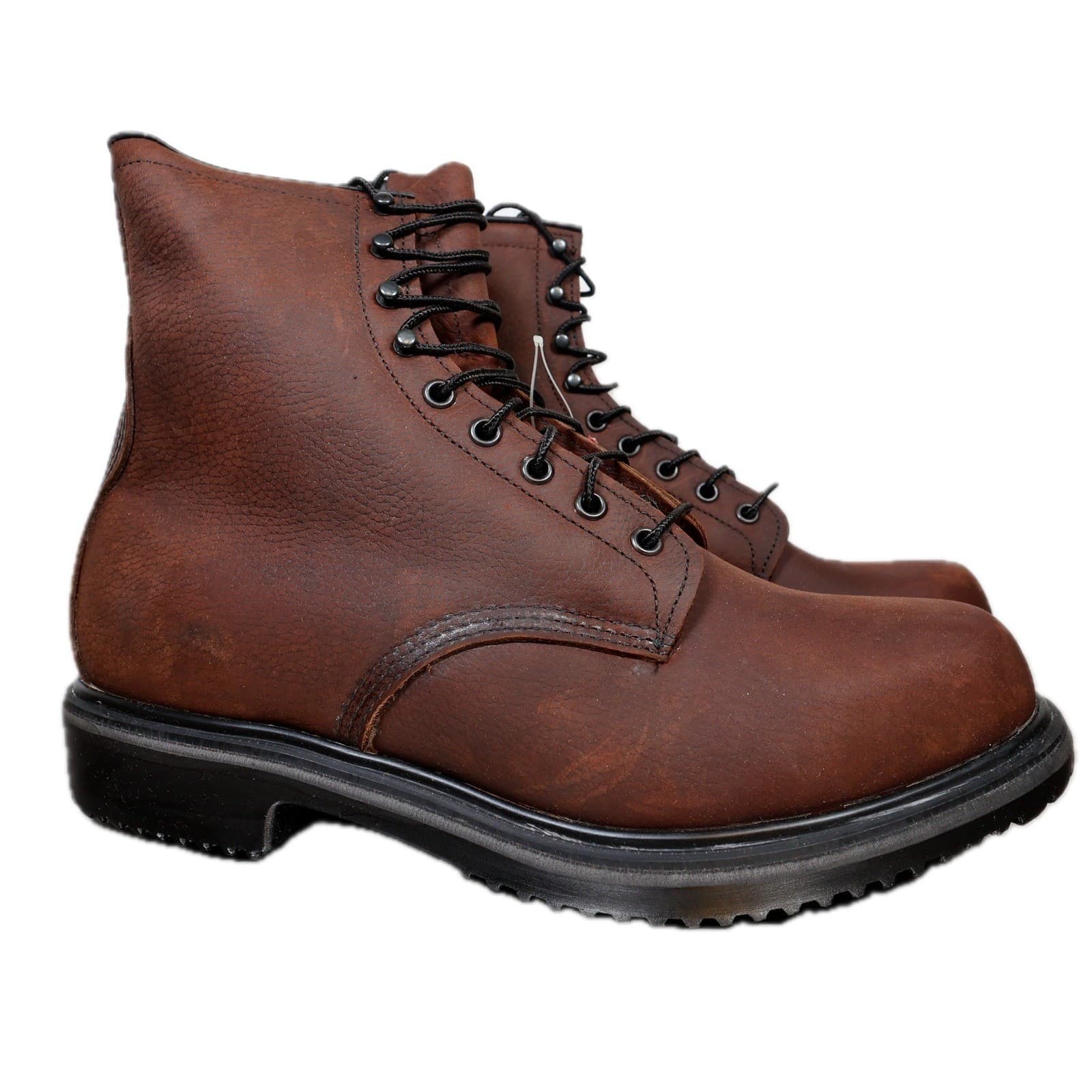 Red Wing 1210 Work Boots Mens 11 E3 Brown Leather 8" SuperSole Insulated USA - Thumbnail 2