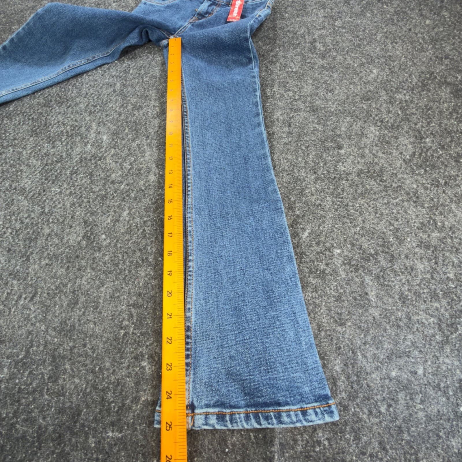 Levi's 517 Flare Jeans Girls 8 Slim Blue Denim Vintage Y2K Low Rise Stretch NOS - Thumbnail 4
