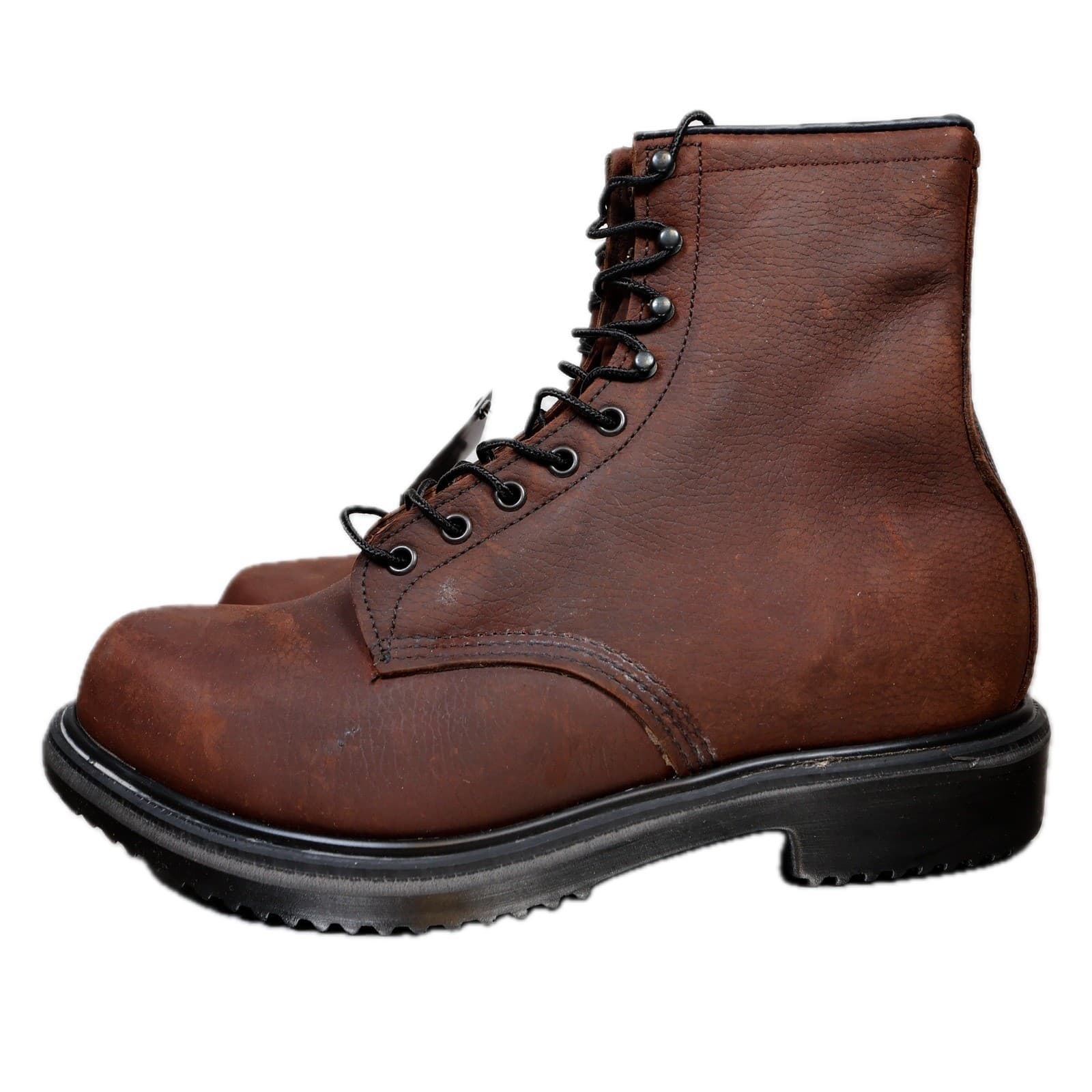 Red Wing 1210 Work Boots Mens 11 E3 Brown Leather 8" SuperSole Insulated USA - Thumbnail 13