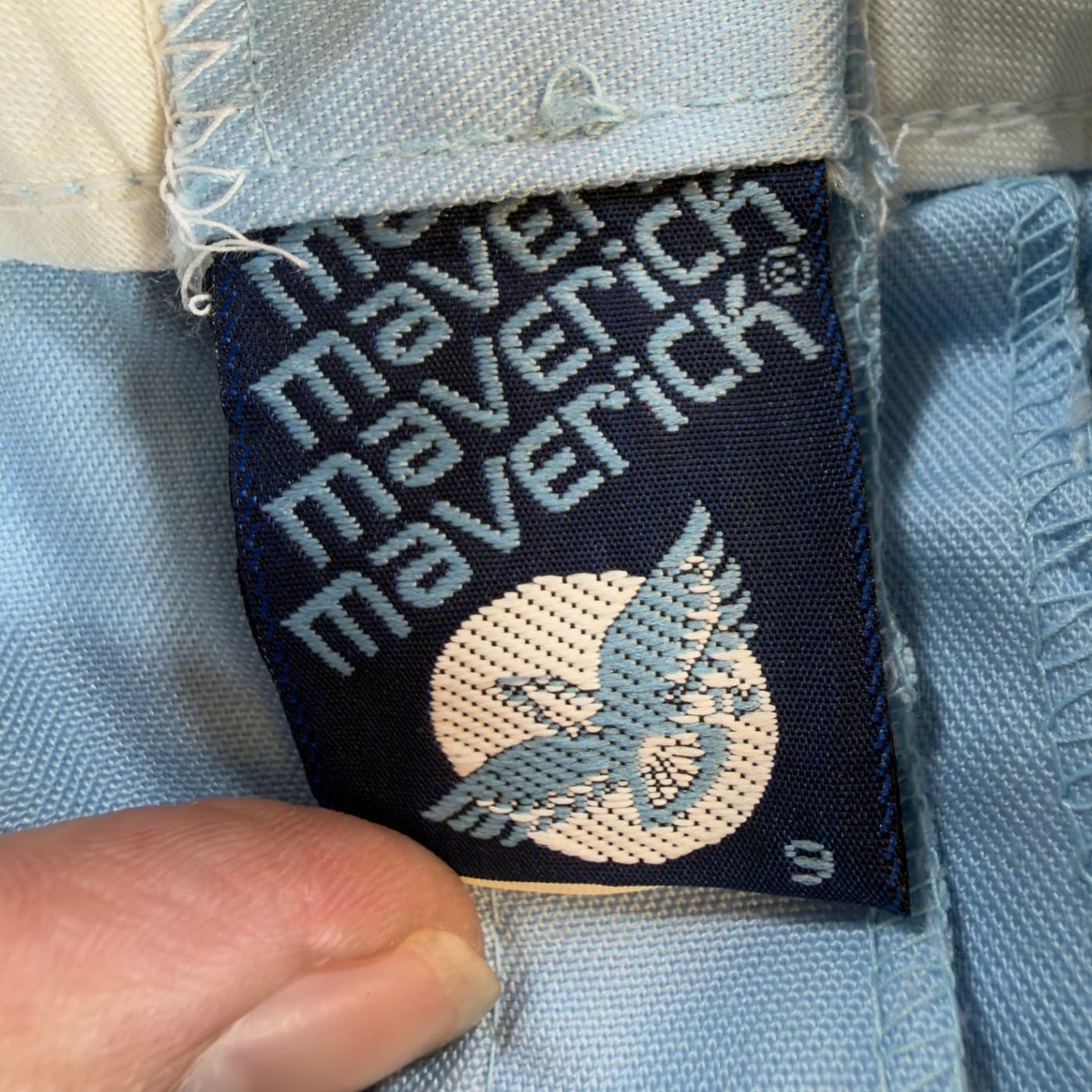 Maverick Shorts Juniors 9 Powder Blue Vintage Pleated Cuffed USA Deadstock NOS - Thumbnail 10
