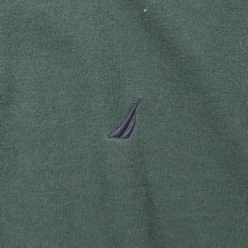Nautica Quarter Zip Pullover Mens XL Green Excellent Fleece Long Sleeve Solid - Thumbnail 4