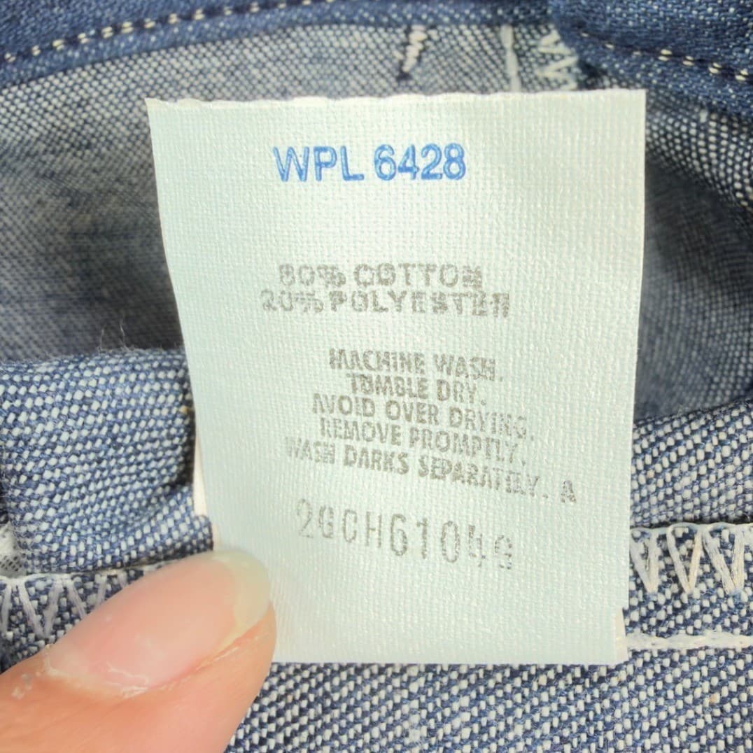 Young Maverick Jeans Girls 7 Regular Blue Cotton Straight Floral Vintage 80s NOS - Thumbnail 9