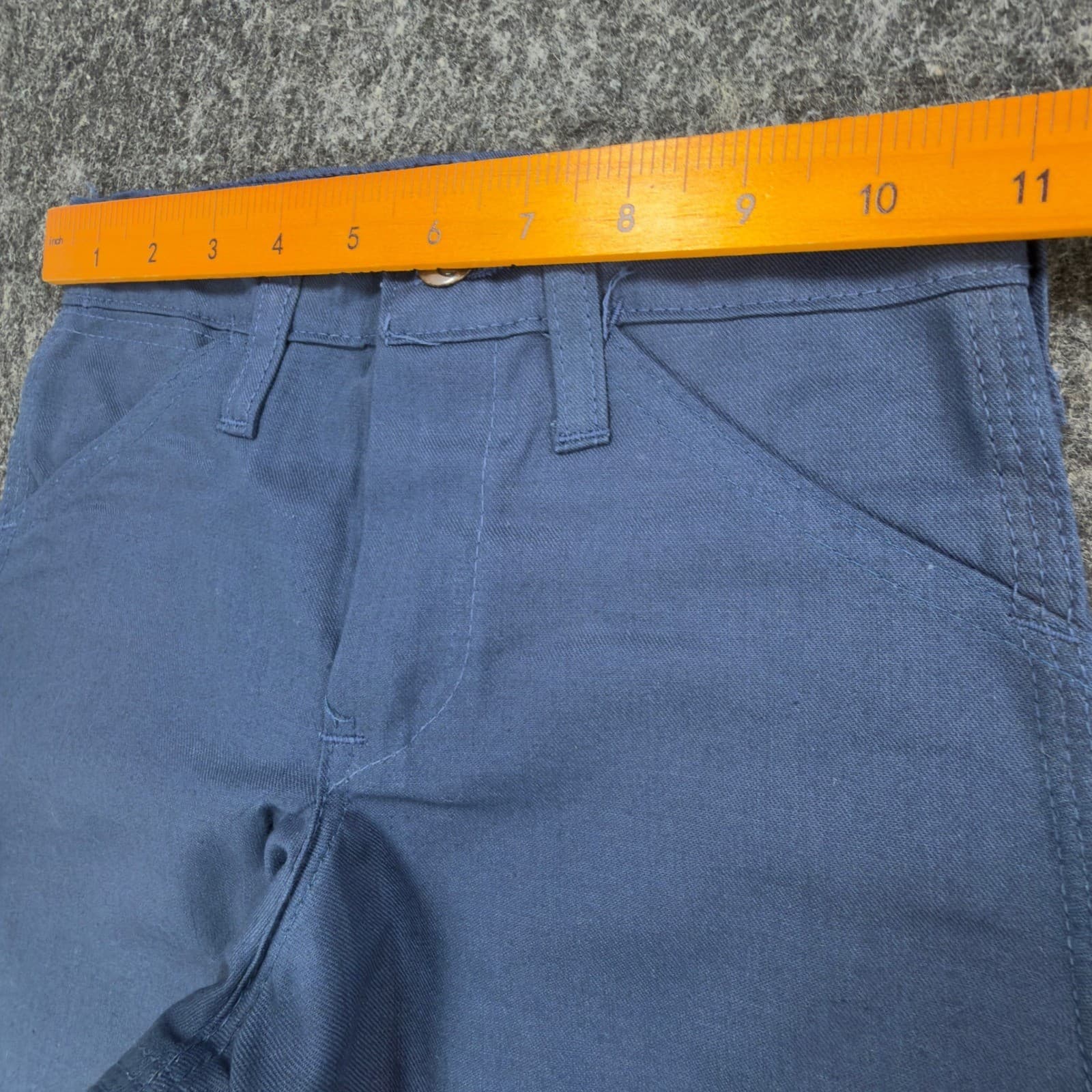 Washington Dee Cee Carpenter Pants Boys 8 Slim Blue Cotton Vintage 1978 USA Made - Thumbnail 6