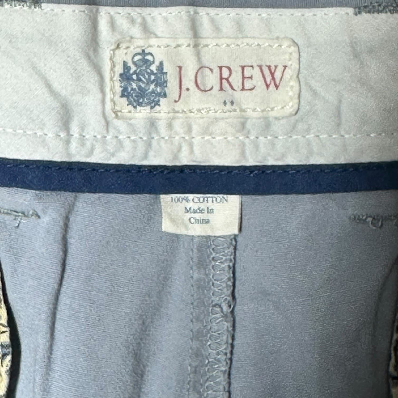 J. Crew Men's Gray Cotton Chino Shorts Size 32 Casual Summer - Thumbnail 5