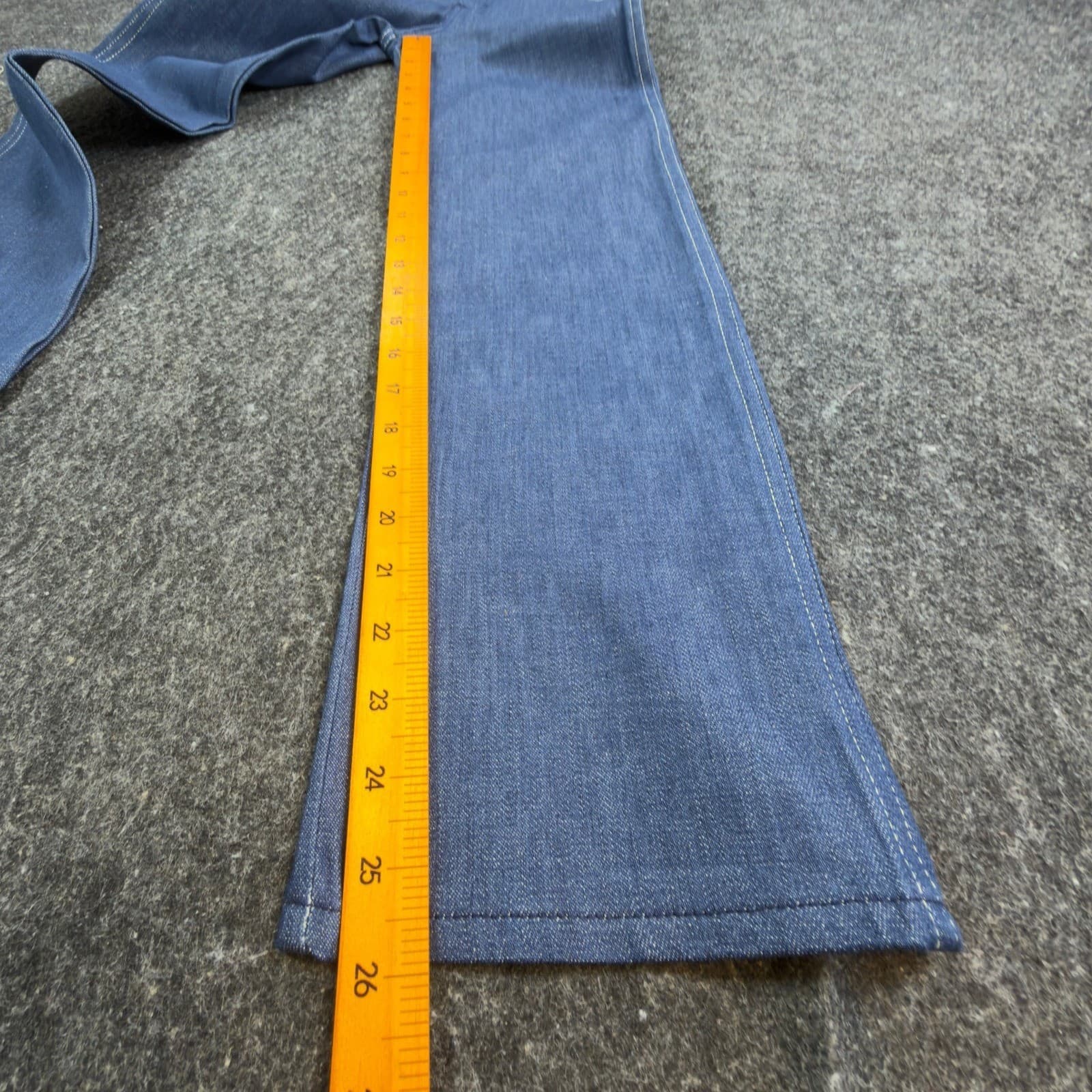 Young Maverick Jeans Girls 7 Regular Blue Cotton Straight Floral Vintage 80s NOS - Thumbnail 4
