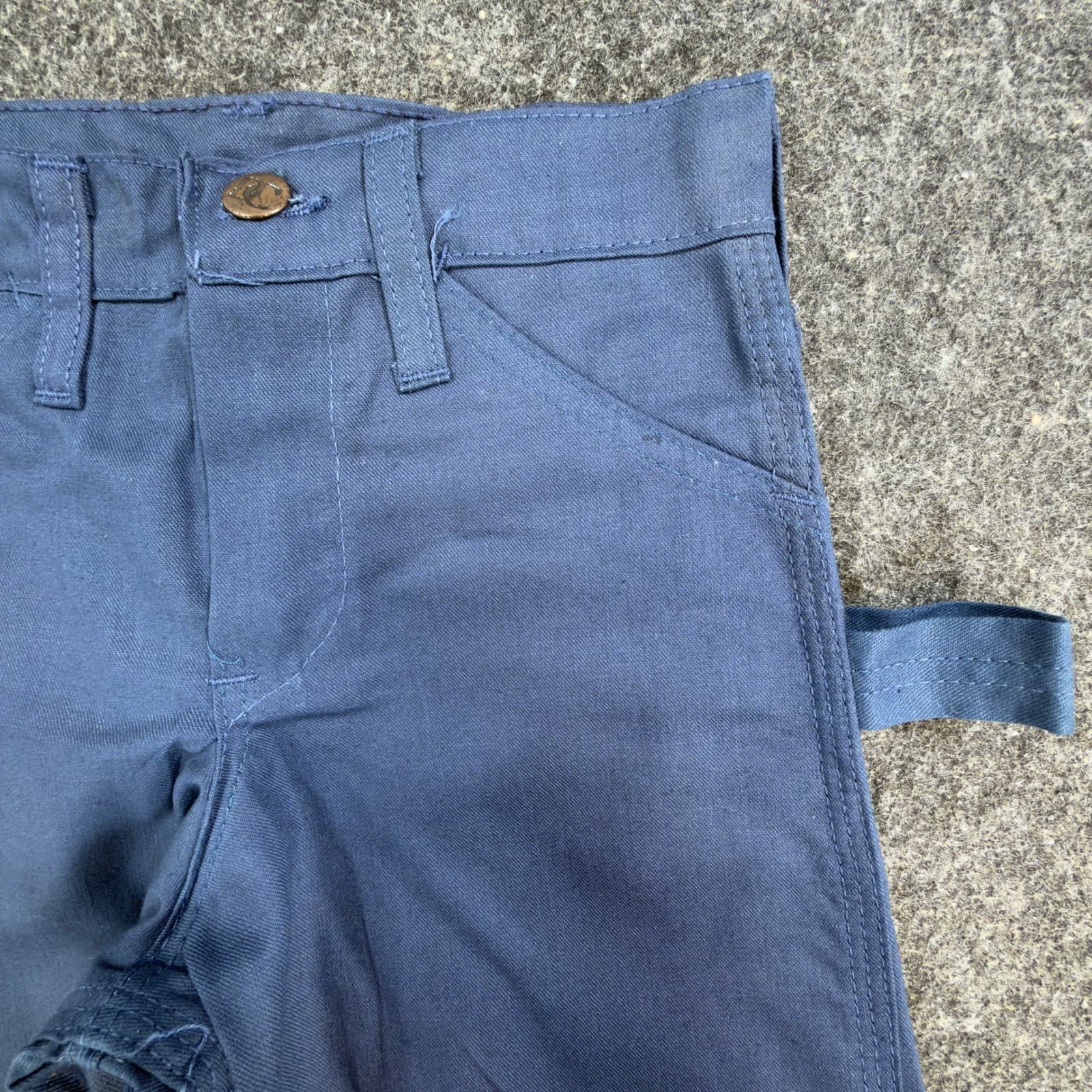 Washington Dee Cee Carpenter Pants Boys 8 Slim Blue Cotton Vintage 1978 USA Made - Thumbnail 12