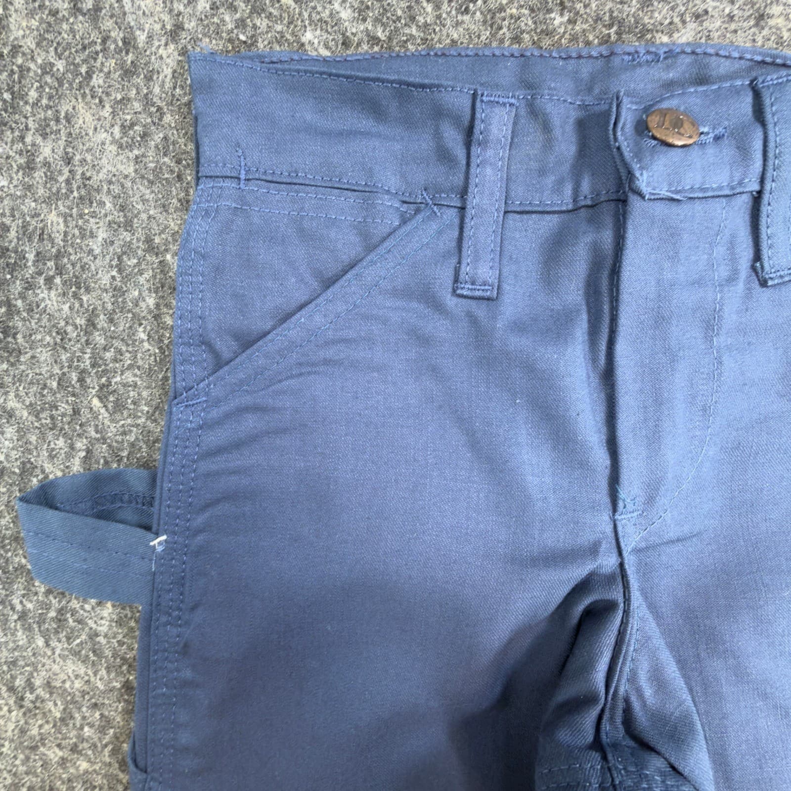 Washington Dee Cee Carpenter Pants Boys 8 Slim Blue Cotton Vintage 1978 USA Made - Thumbnail 11
