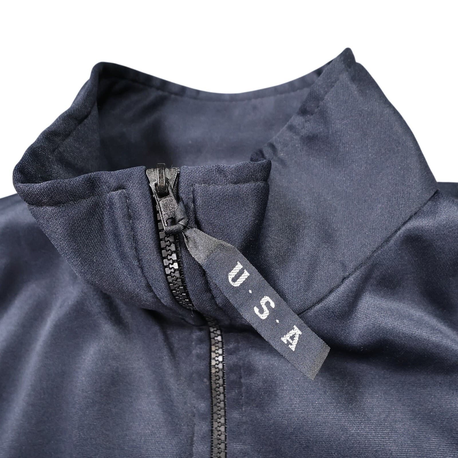 United States Olympic Committee Track Jacket Mens XL Navy Blue Excellent Vintage - Thumbnail 5