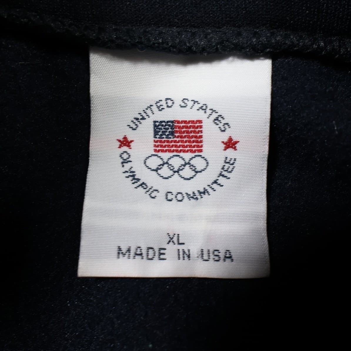 United States Olympic Committee Track Jacket Mens XL Navy Blue Excellent Vintage - Thumbnail 6