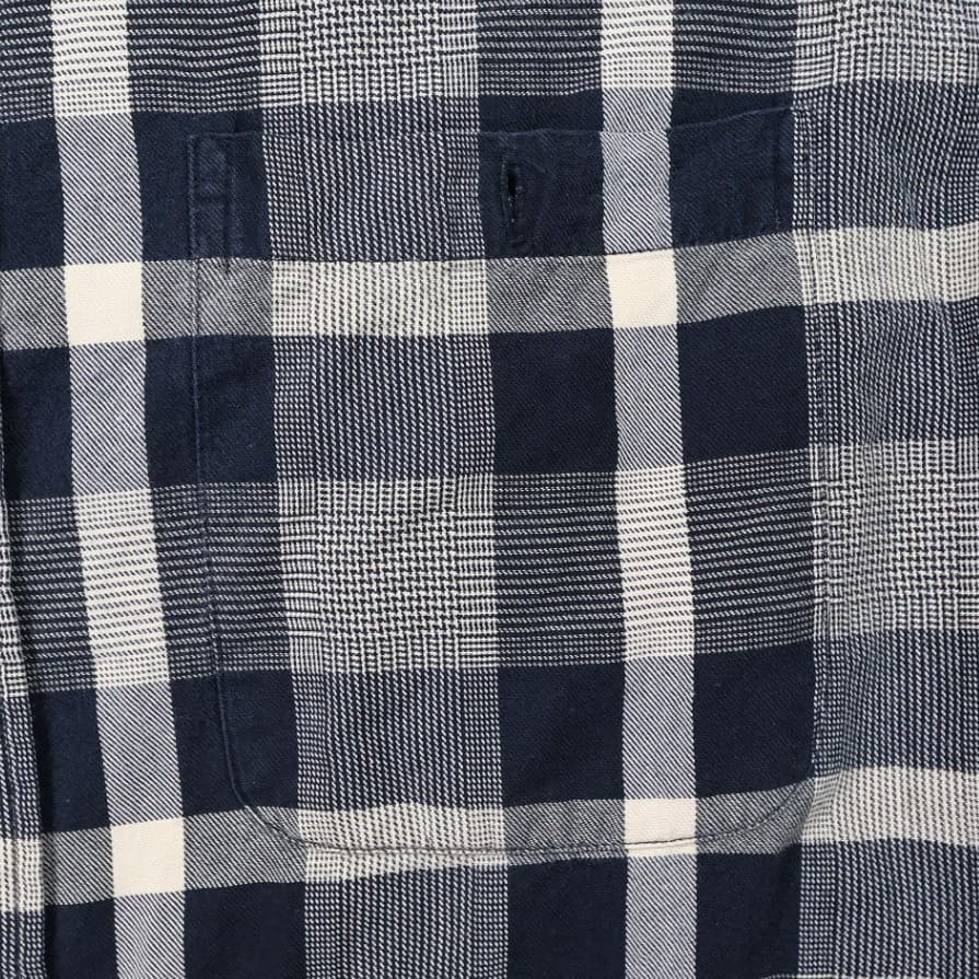 Roundtree & Yorke Outdoors Shirt Mens L Blue Excellent Portuguese Flannel Plaid - Thumbnail 6