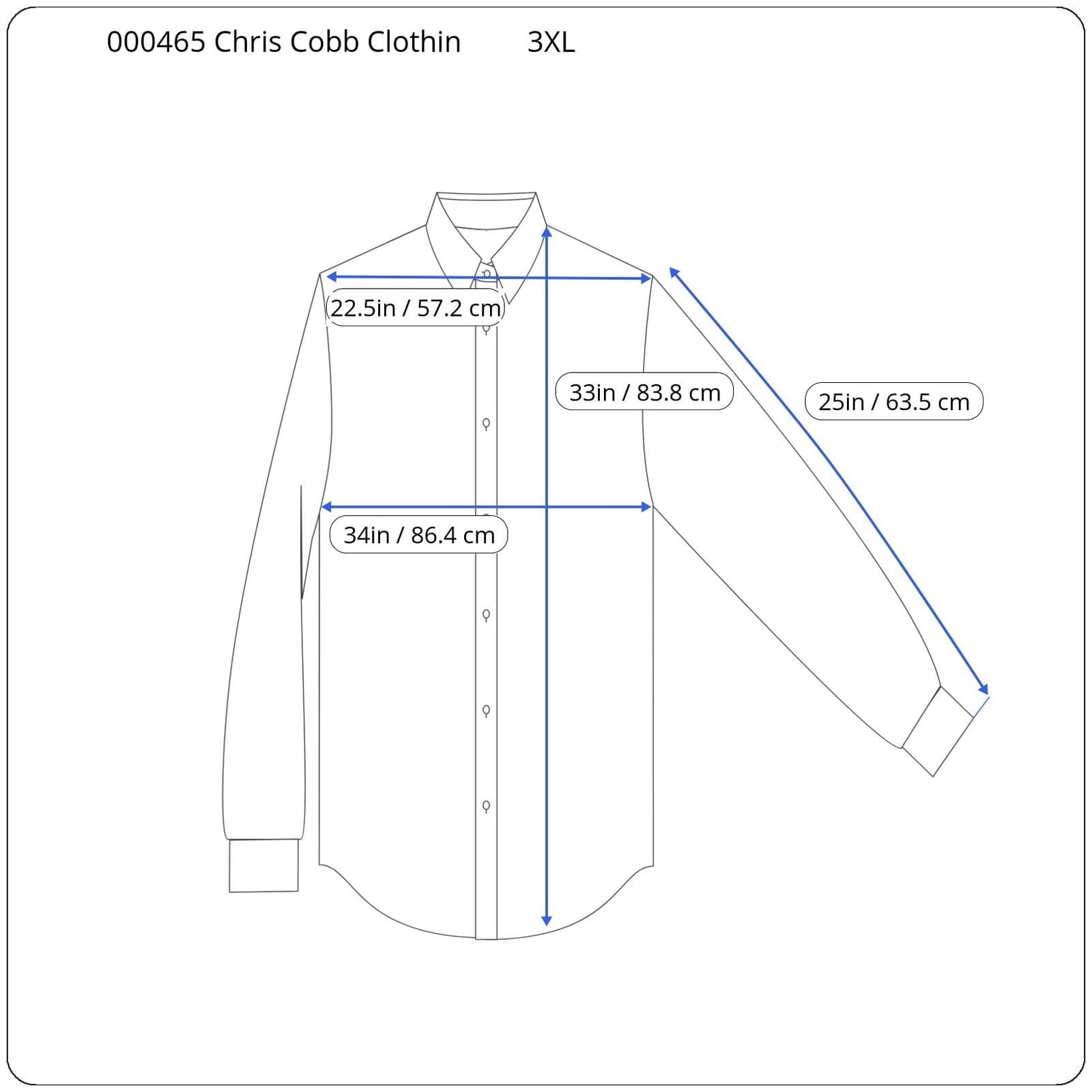 Chris Cobb Clothing Men’s 3XL Dress Shirt | Classic Button-Down Essentials - Thumbnail 4