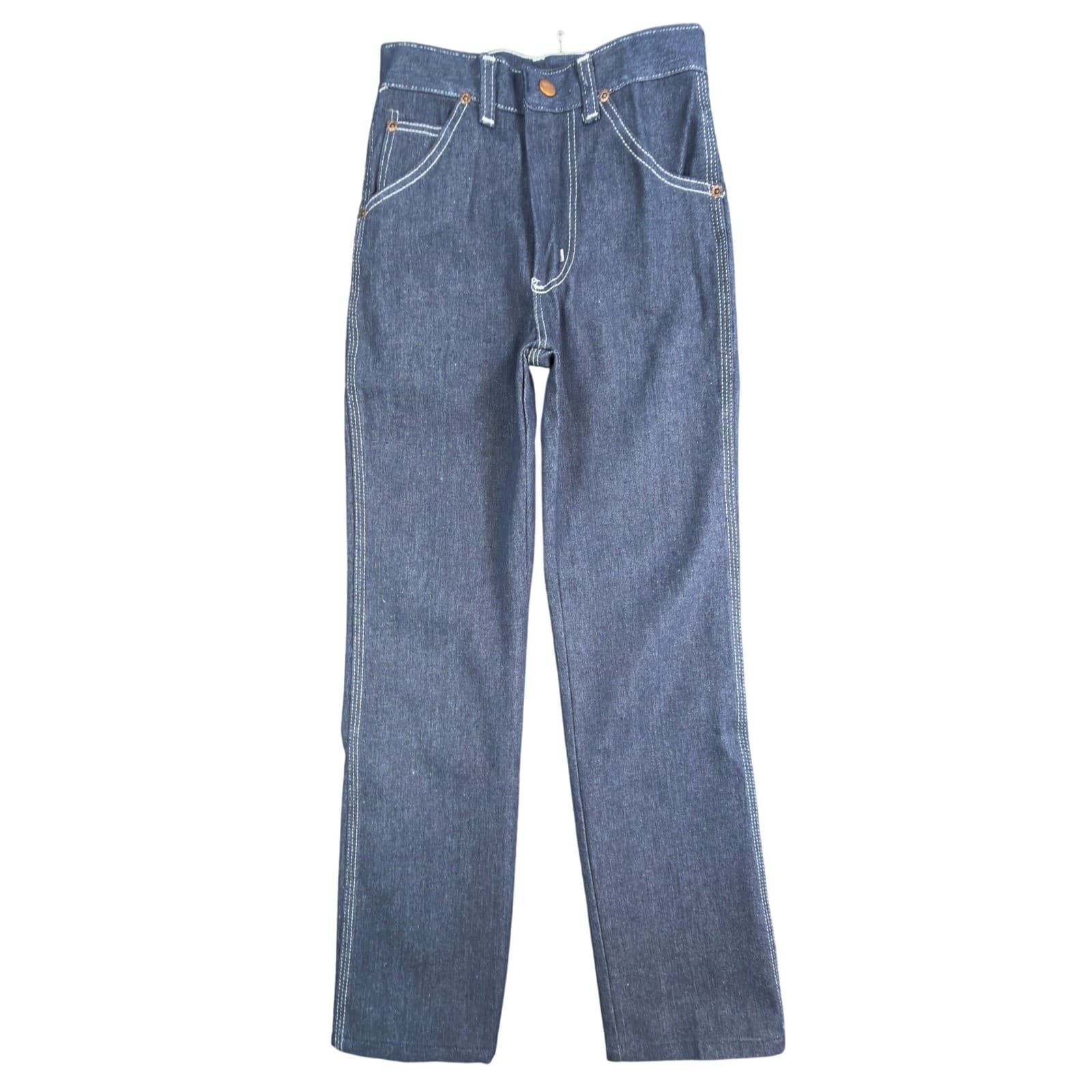 Vintage Maverick Boys Jeans 12 Slim USA NOS Deadstock Straight Leg Denim 90s - Thumbnail 2