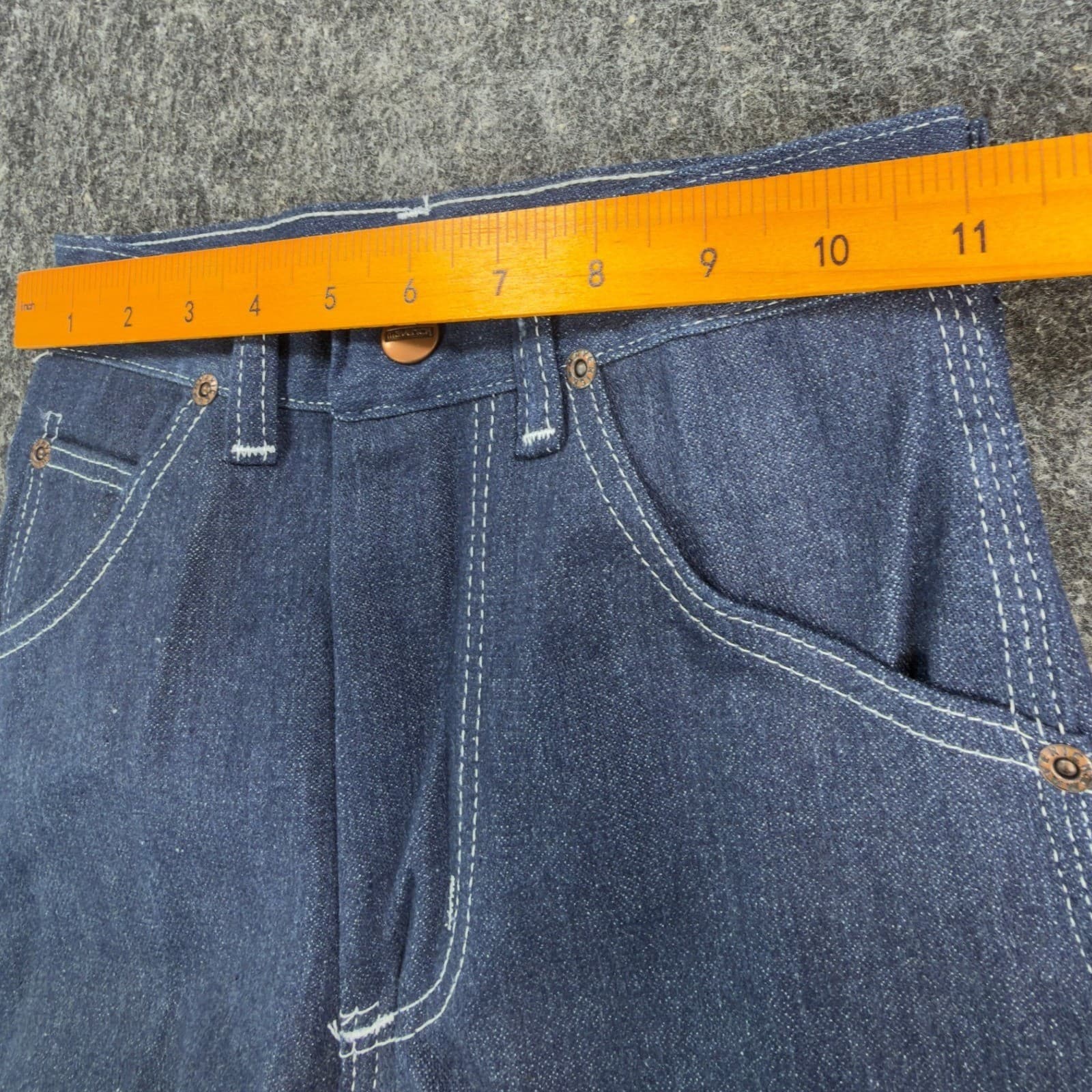 Vintage Maverick Boys Jeans 12 Slim USA NOS Deadstock Straight Leg Denim 90s - Thumbnail 6