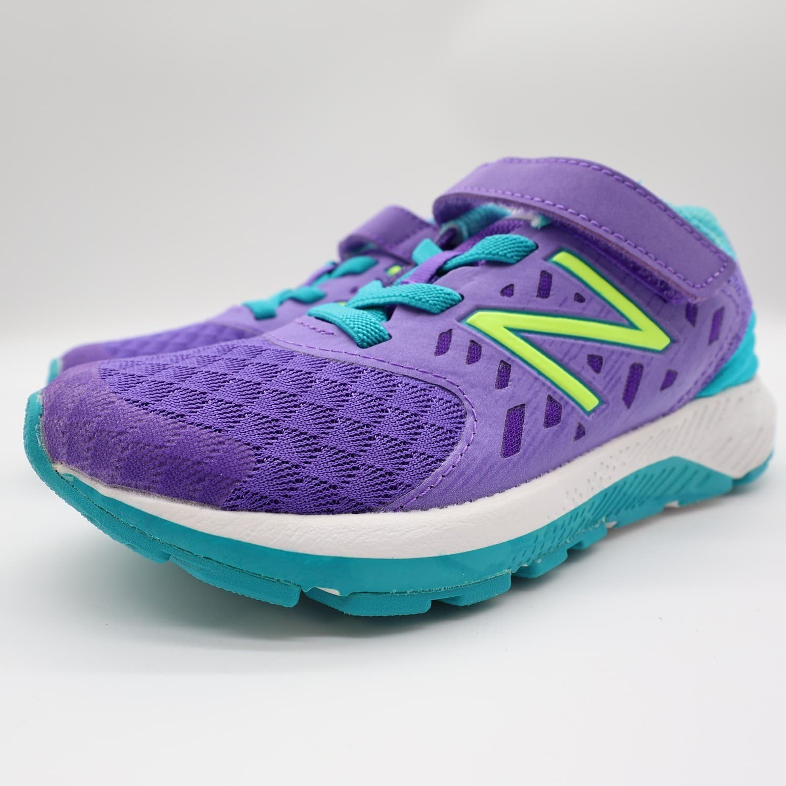 New Balance FuelCore Urge Kids 12.5 Purple Teal Mesh Running Sneakers KVURGPPP - Thumbnail 2