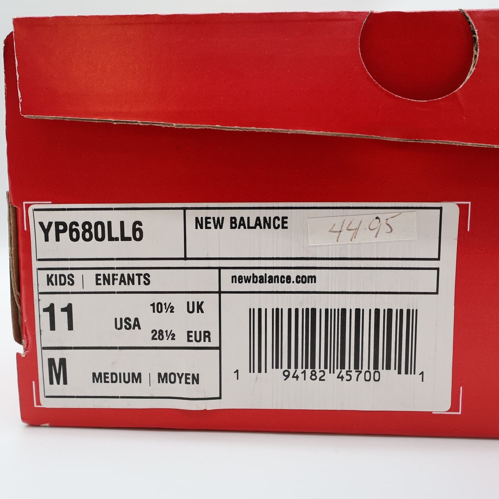New Balance 680v6 Running Shoes Kids Size 11 Teal Orange Synthetic Mesh Athletic - Thumbnail 7