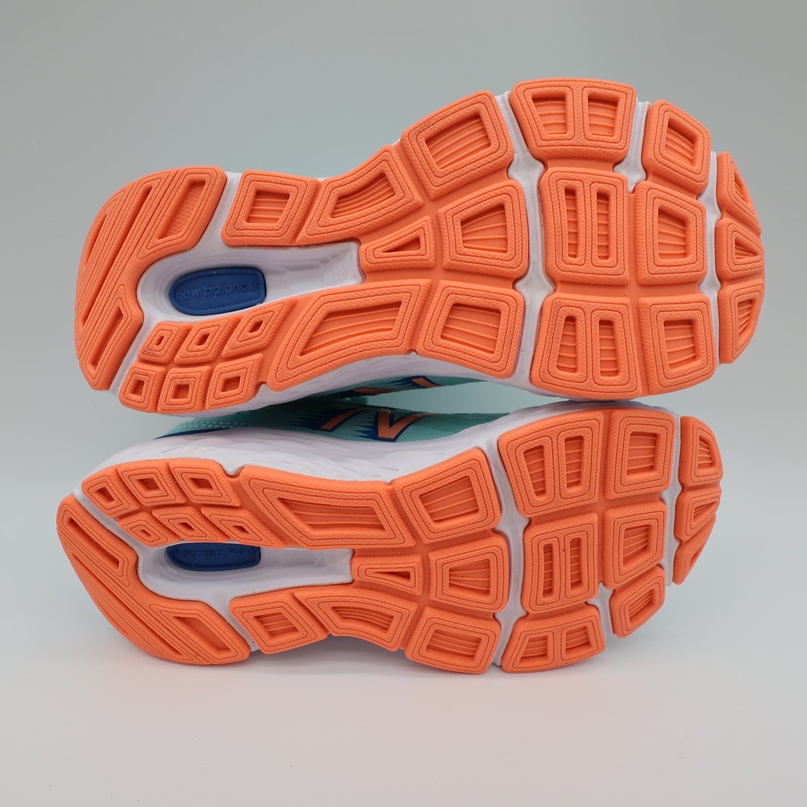 New Balance 680v6 Running Shoes Kids Size 11 Teal Orange Synthetic Mesh Athletic - Thumbnail 5