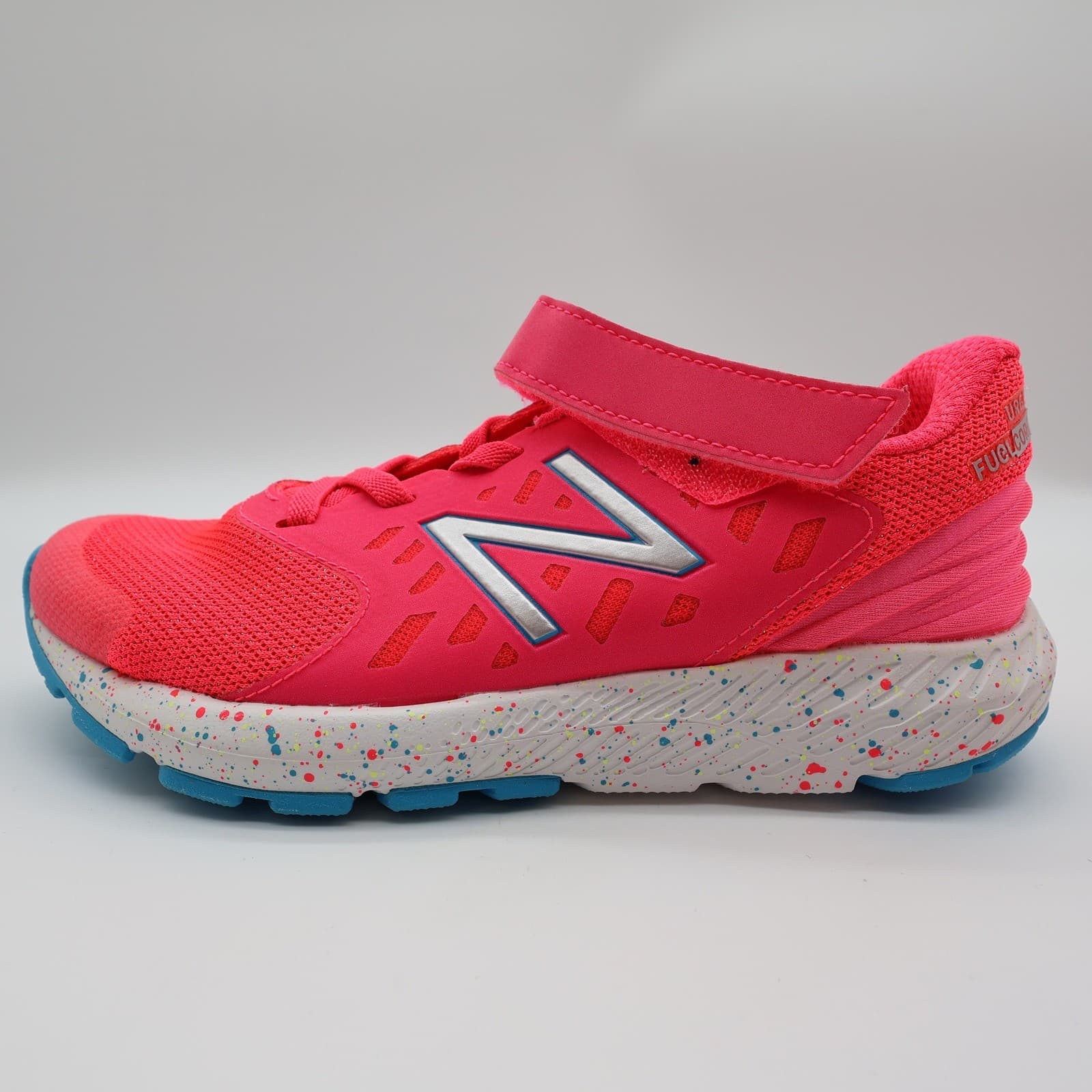 New Balance FuelCore Urge Kids Size 3 Pink Mesh Hook Loop Running Shoes KVURGPGP - Thumbnail 10