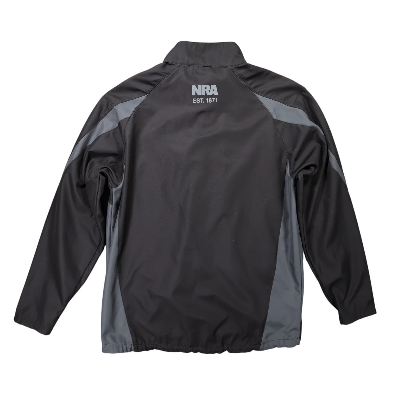 NRA Softshell Jacket Mens Large Black Excellent Full Zip Outdoor Performance - Thumbnail 2