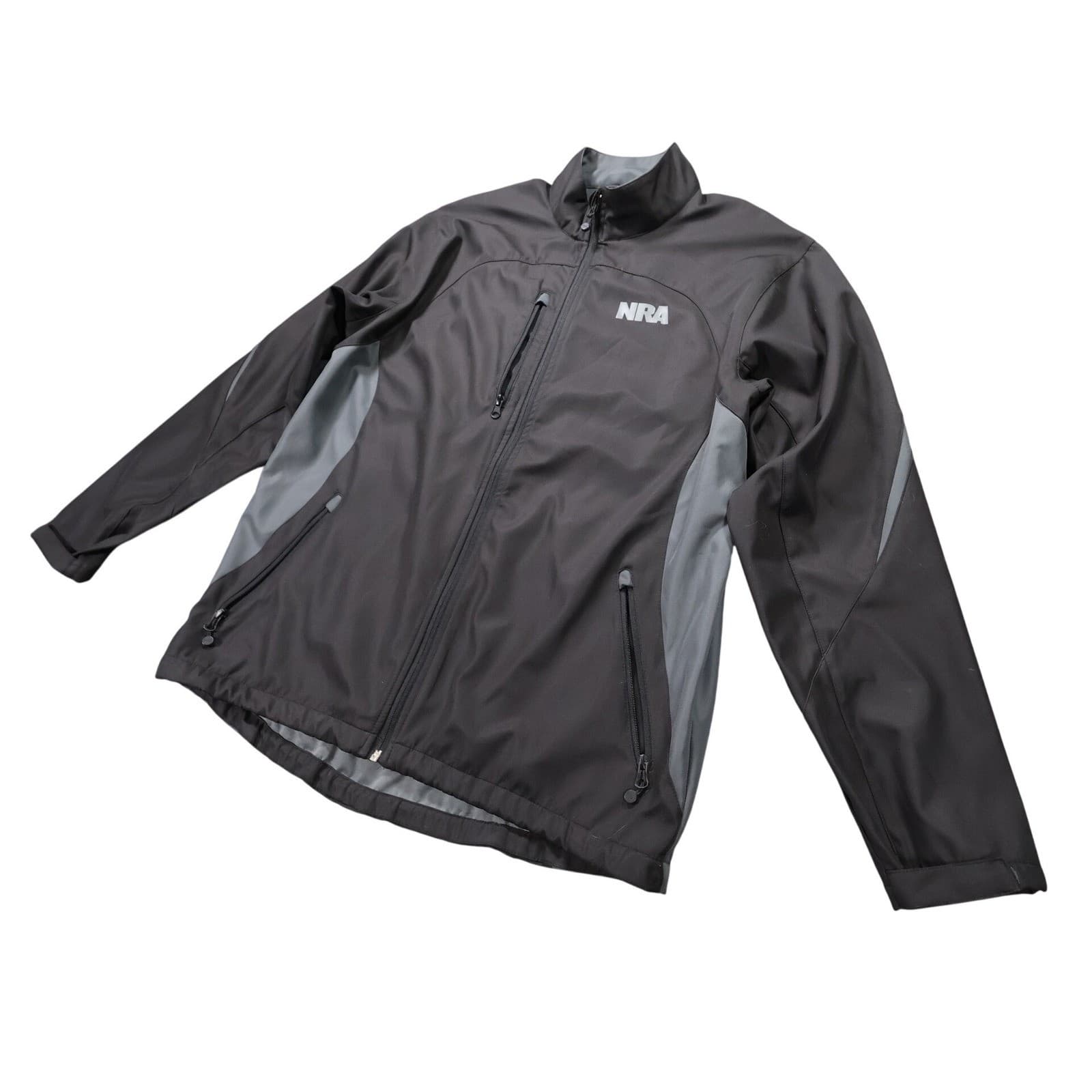 NRA Softshell Jacket Mens Large Black Excellent Full Zip Outdoor Performance - Thumbnail 3