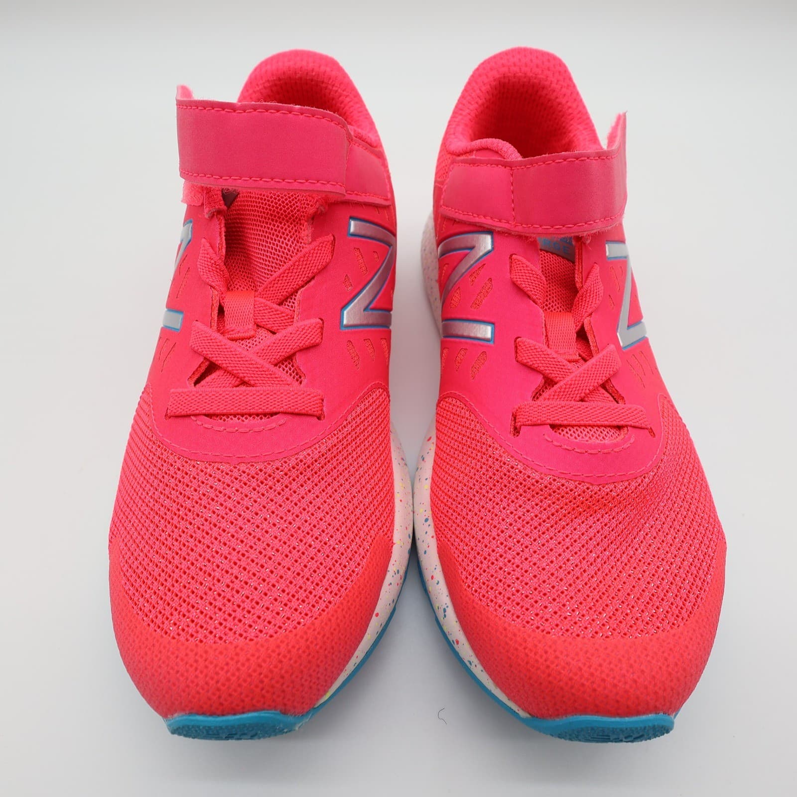 New Balance FuelCore Urge Kids Size 3 Pink Mesh Hook Loop Running Shoes KVURGPGP - Thumbnail 3