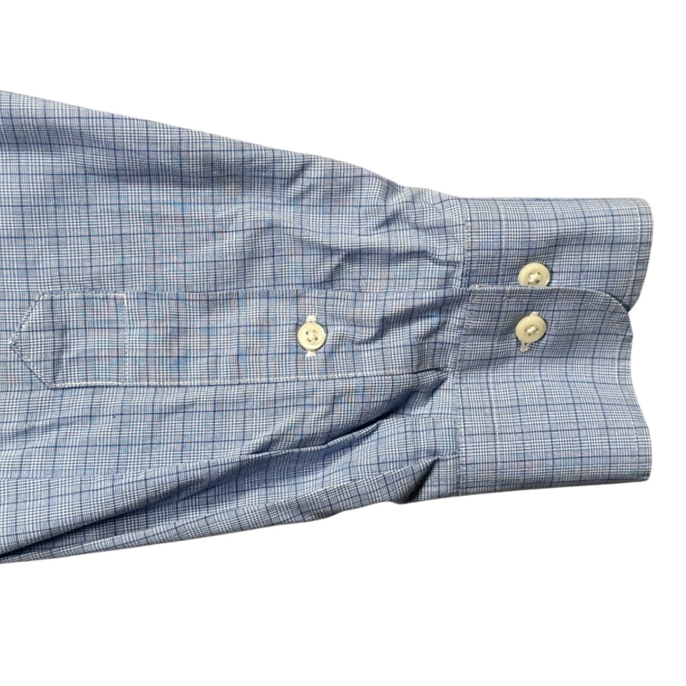 Lauren Ralph Lauren Button Down Mens Large Blue Excellent Non Iron Classic Fit - Thumbnail 5