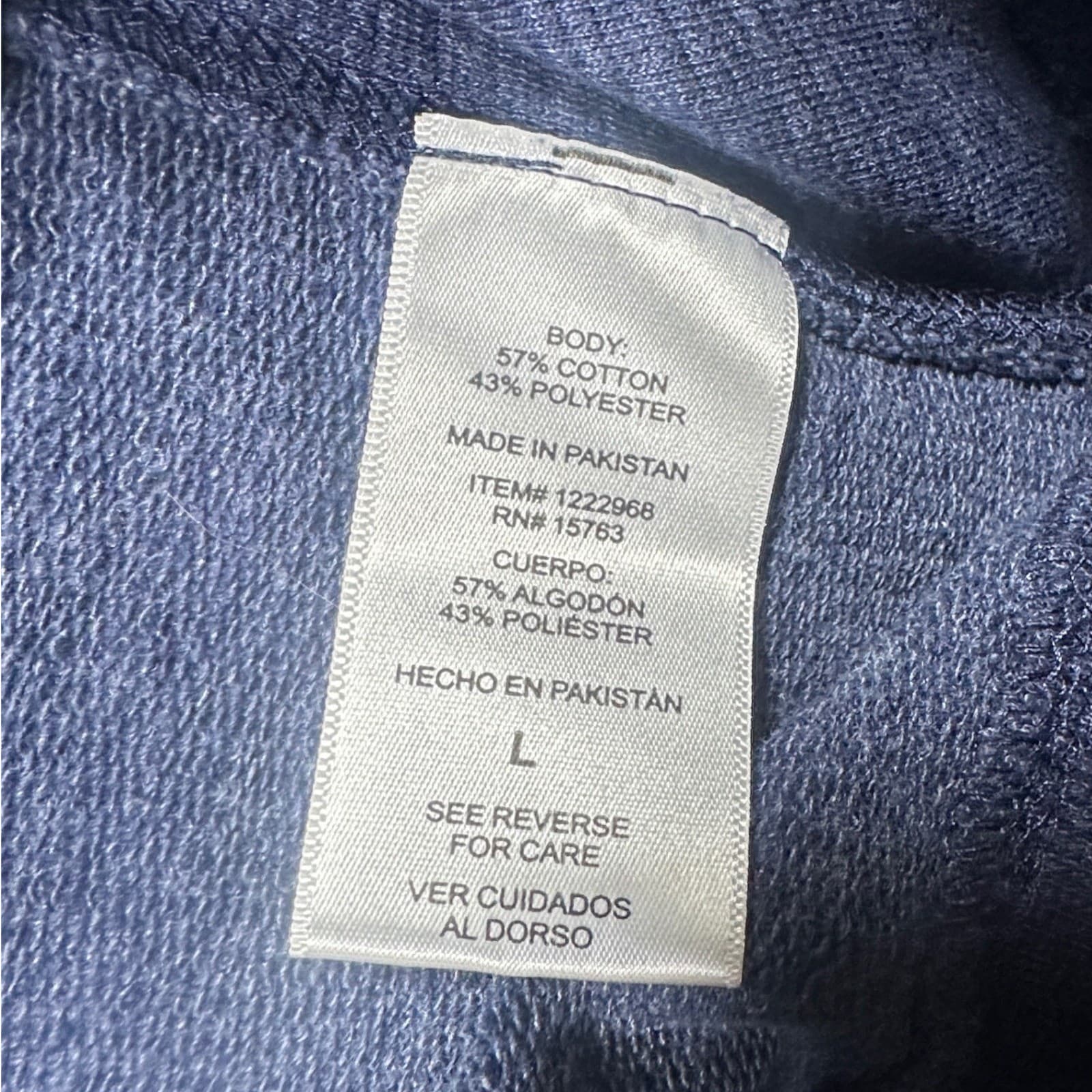 Champion Sweatshirt Mens Large Blue Heathered Athletic Crew Neck Large - Thumbnail 7