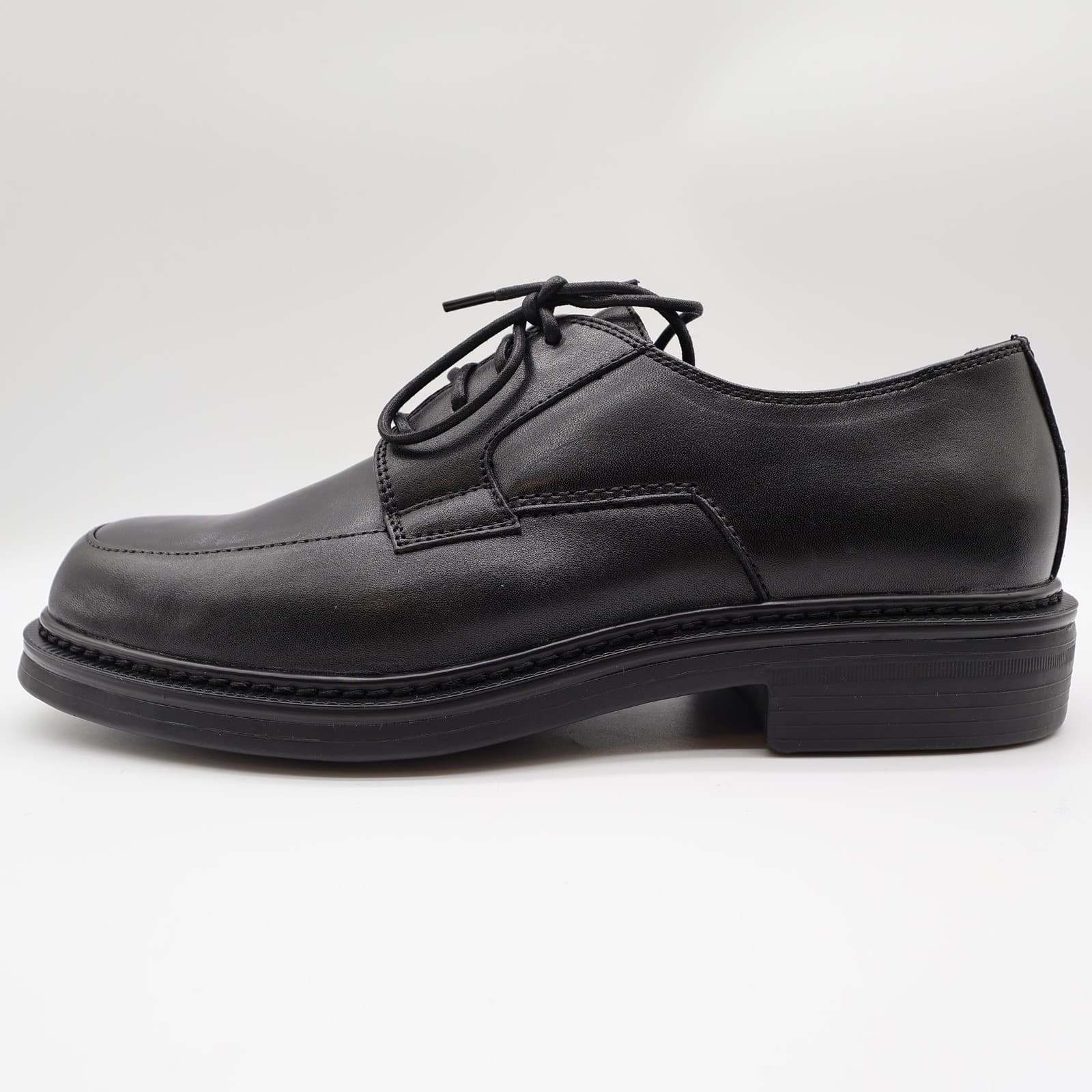 Nunn Bush Hayden Oxford Mens 10 Black Leather Lace Up Comfort Gel Dress Shoes - Thumbnail 10