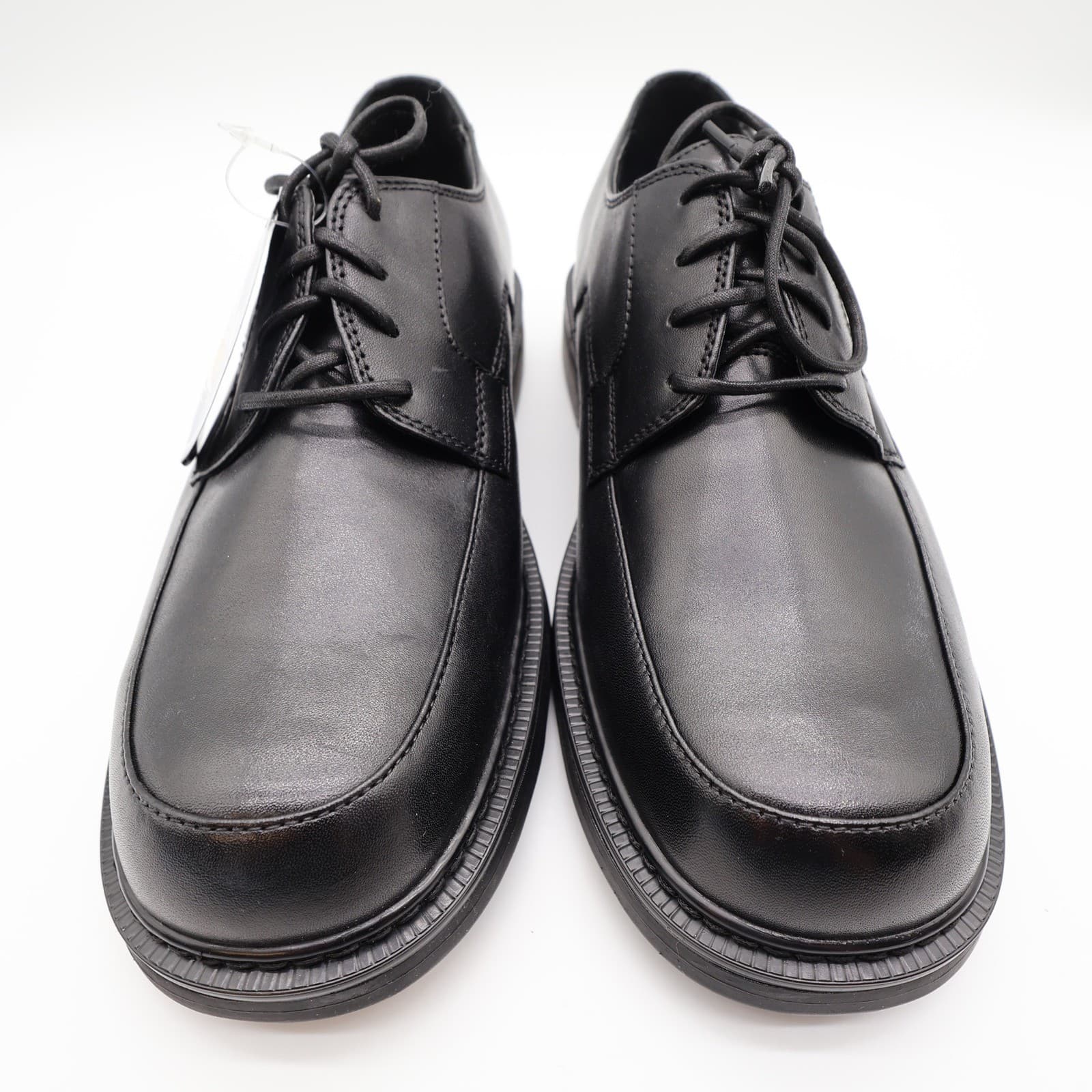 Nunn Bush Hayden Oxford Mens 10 Black Leather Lace Up Comfort Gel Dress Shoes - Thumbnail 3