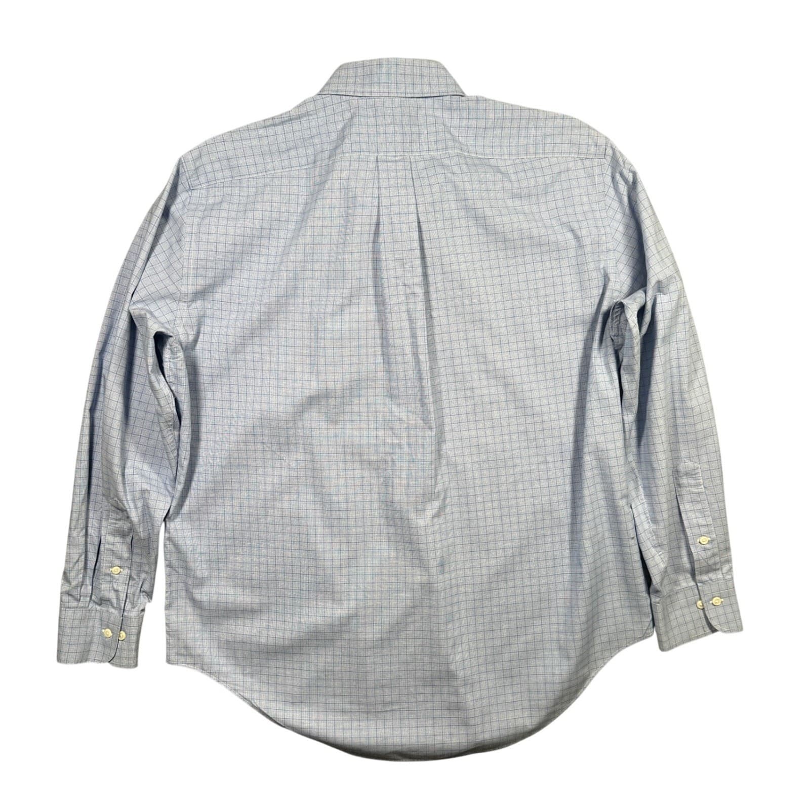 Lauren Ralph Lauren Button Down Mens Large Blue Excellent Non Iron Classic Fit - Thumbnail 3