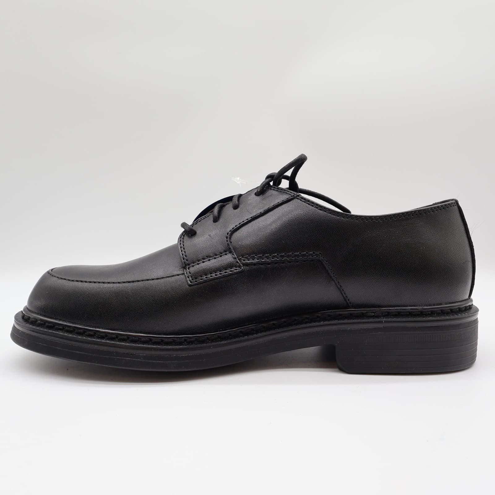 Nunn Bush Hayden Oxford Mens 10 Black Leather Lace Up Comfort Gel Dress Shoes - Thumbnail 11