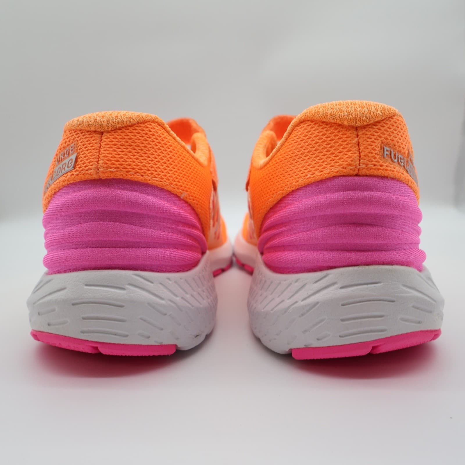 New Balance Urge Running Shoes Kids 2.5 Orange Pink Synthetic Athletic PXURGPM - Thumbnail 4