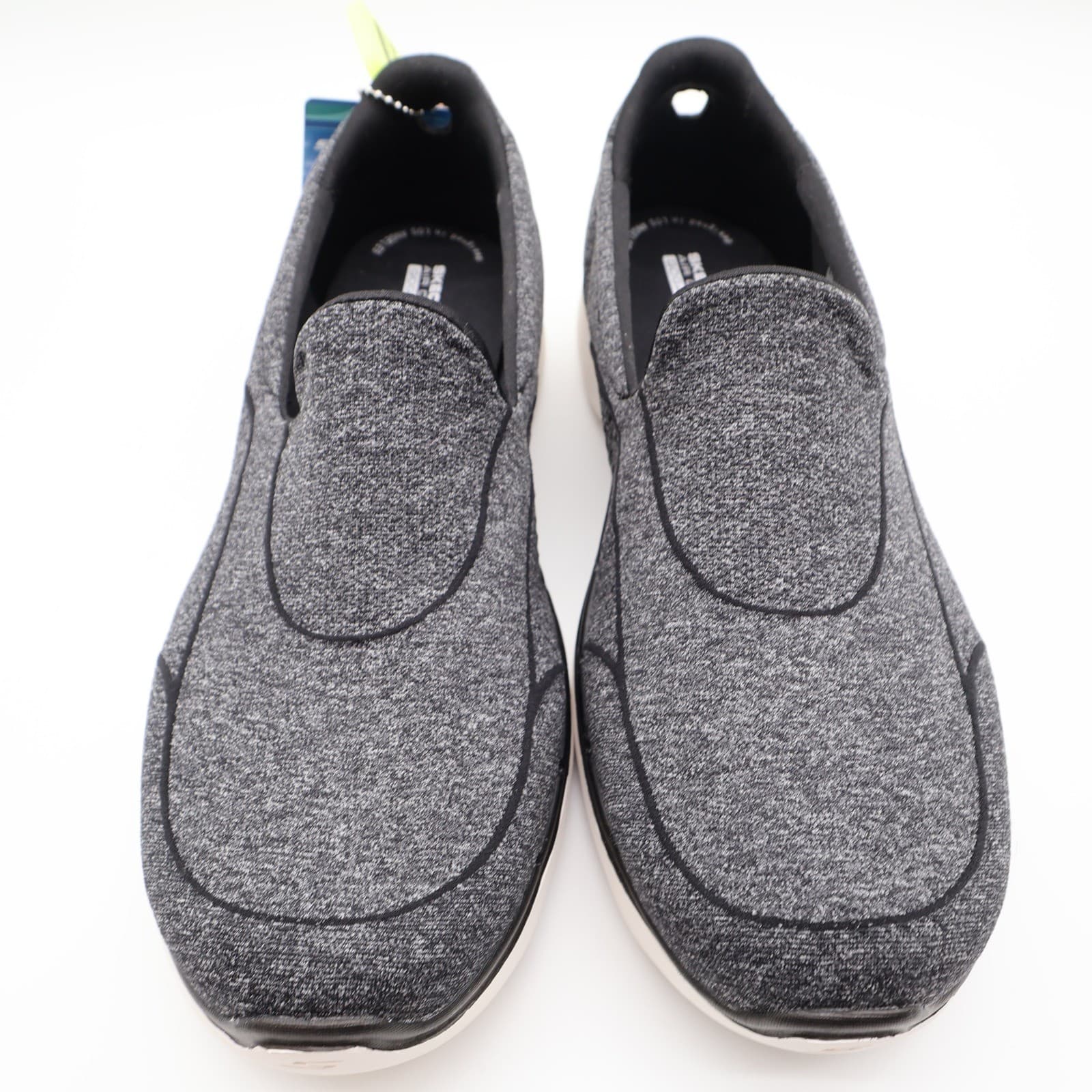 Skechers Go Walk 6 Carice Sneakers Womens 10 Black White Textile Slip On Walking - Thumbnail 3