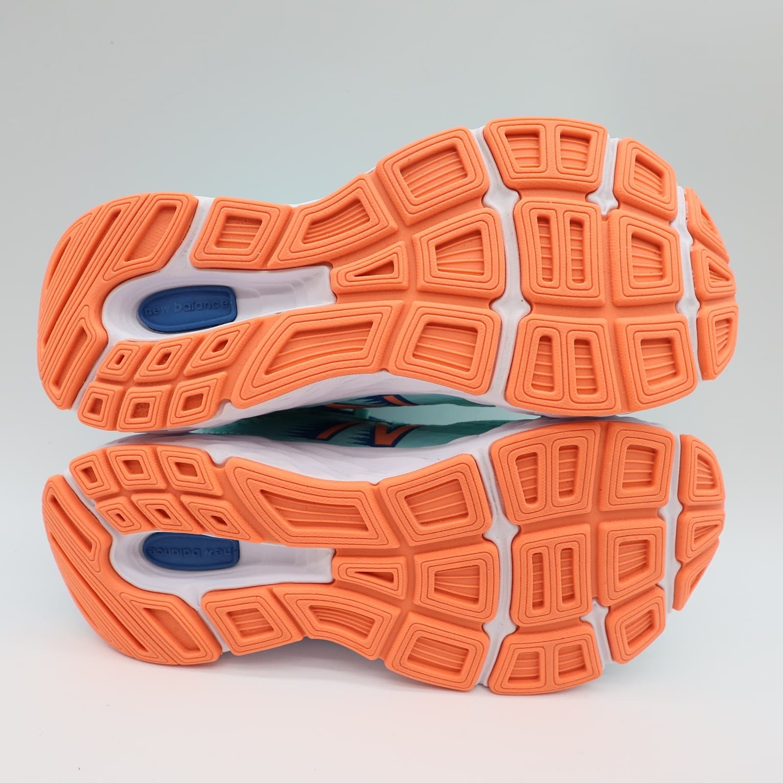New Balance 680v6 Running Shoes Kids 1.5 Teal Orange Synthetic Athletic YP680LL6 - Thumbnail 5