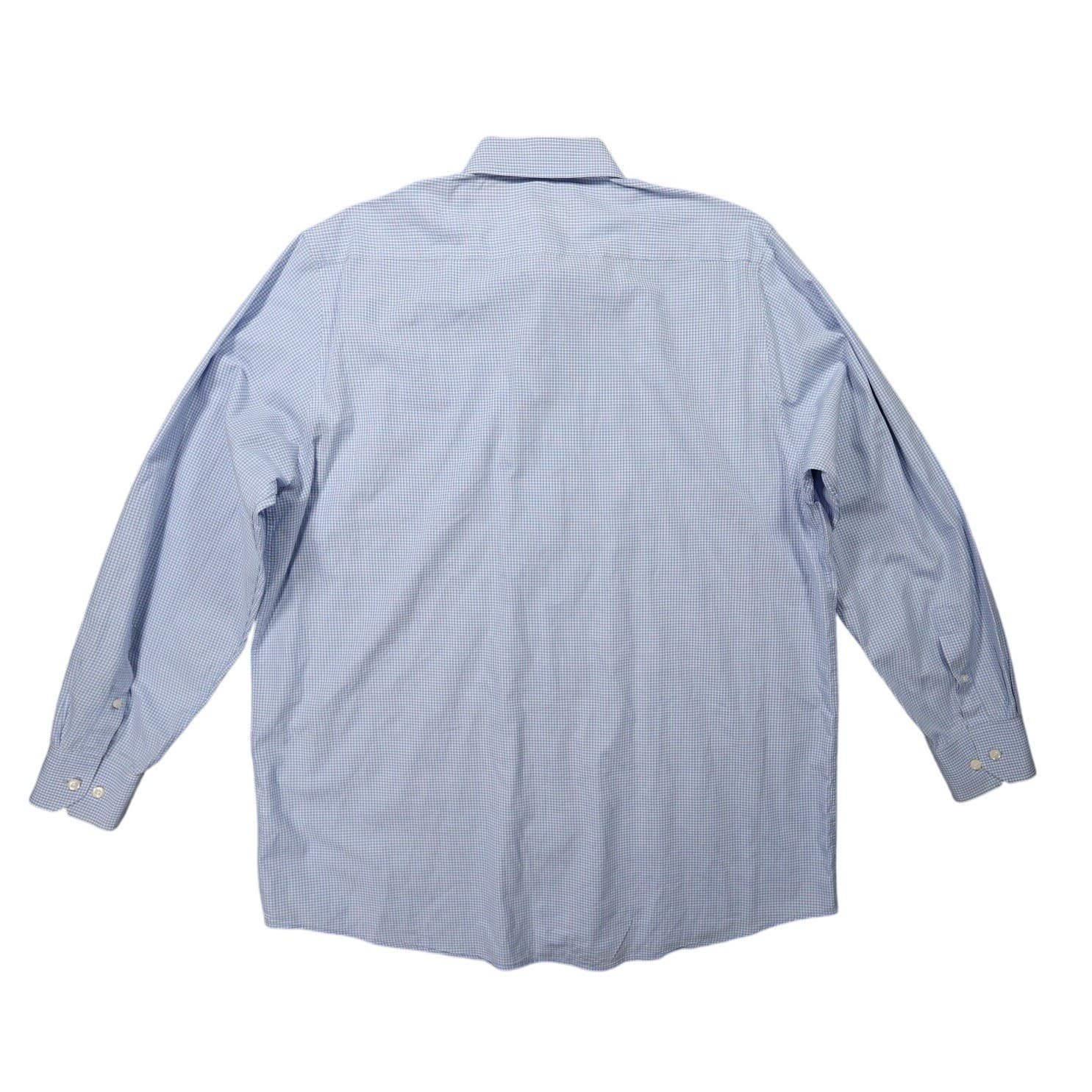 Blaser Button Up Shirt Mens 2XL Blue Excellent Gingham Plaid Long Sleeve Pocket - Thumbnail 3