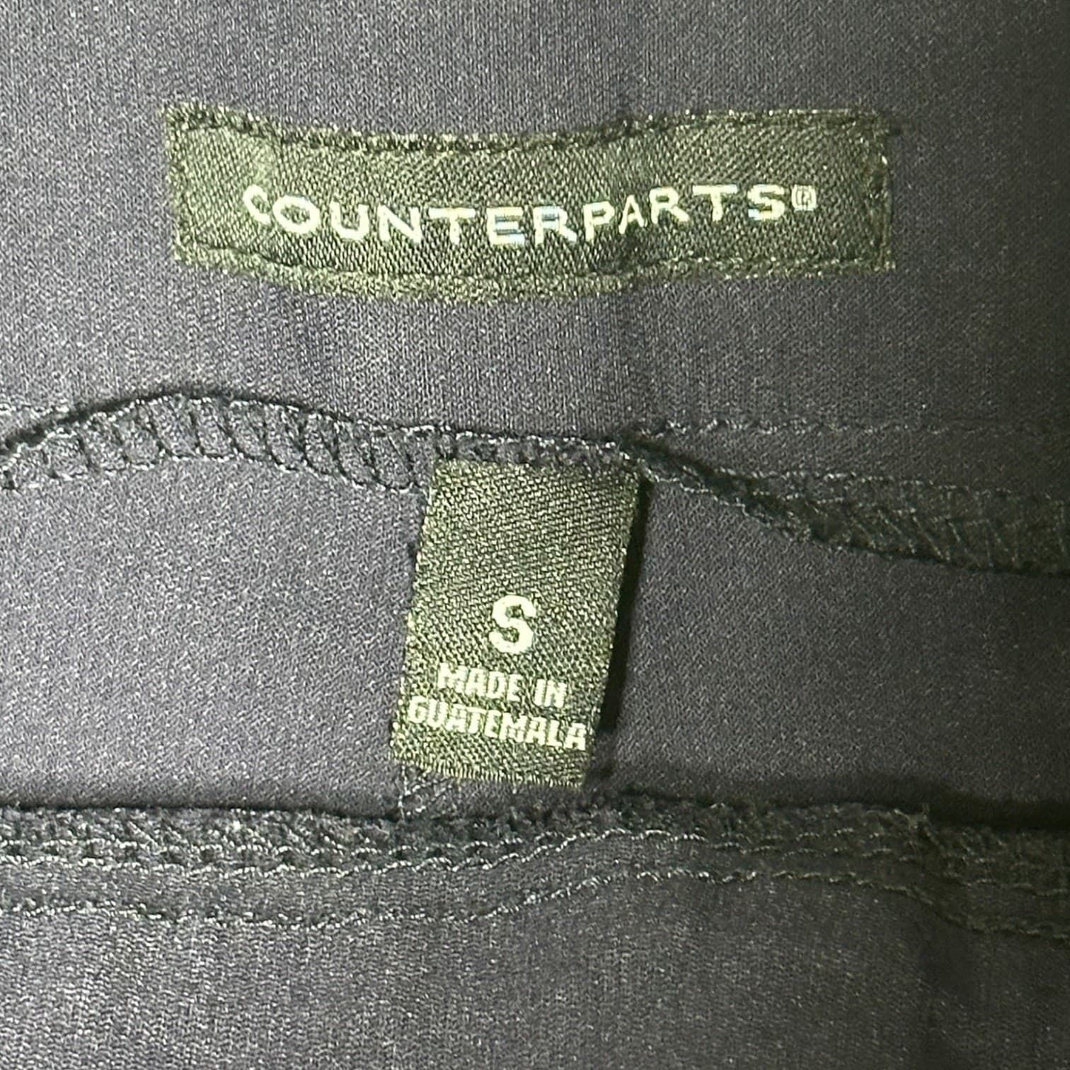 Counterparts Women's Navy Blue Ankle Length Pants Size S Button Detail - Thumbnail 5