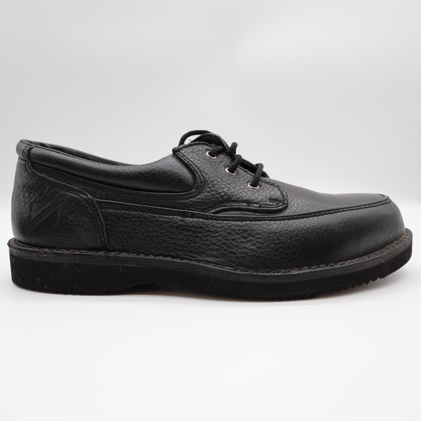 Rucks Work Shoes Mens 10 Black Leather Vintage Steel Toe Oxford W4570 NOS - Thumbnail 10