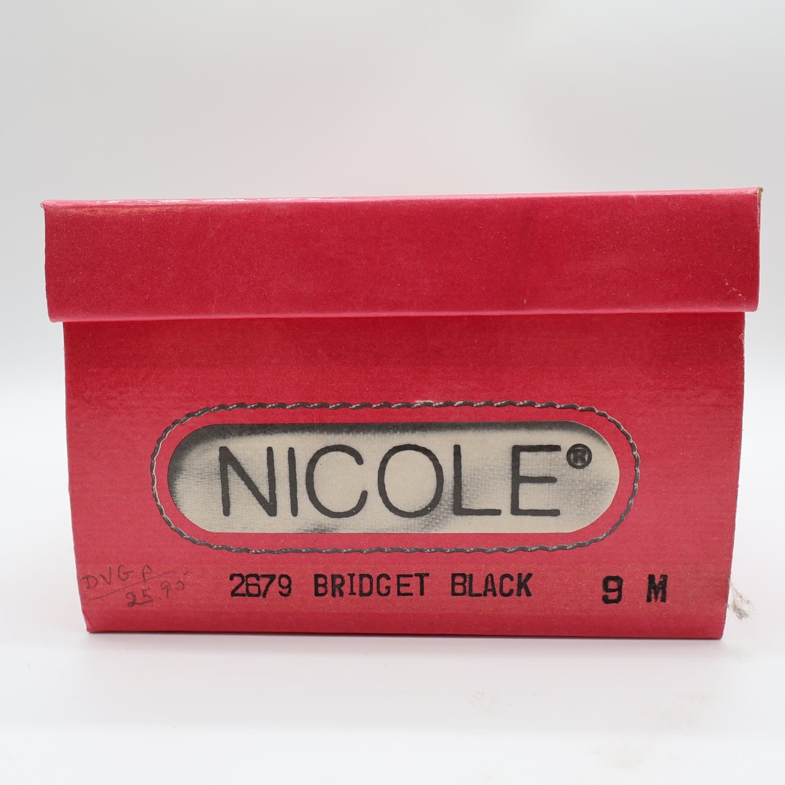 Nicole Bridget Sandals Women 9 Black Leather Slingback Flat Peep Toe Vintage y2k - Thumbnail 7