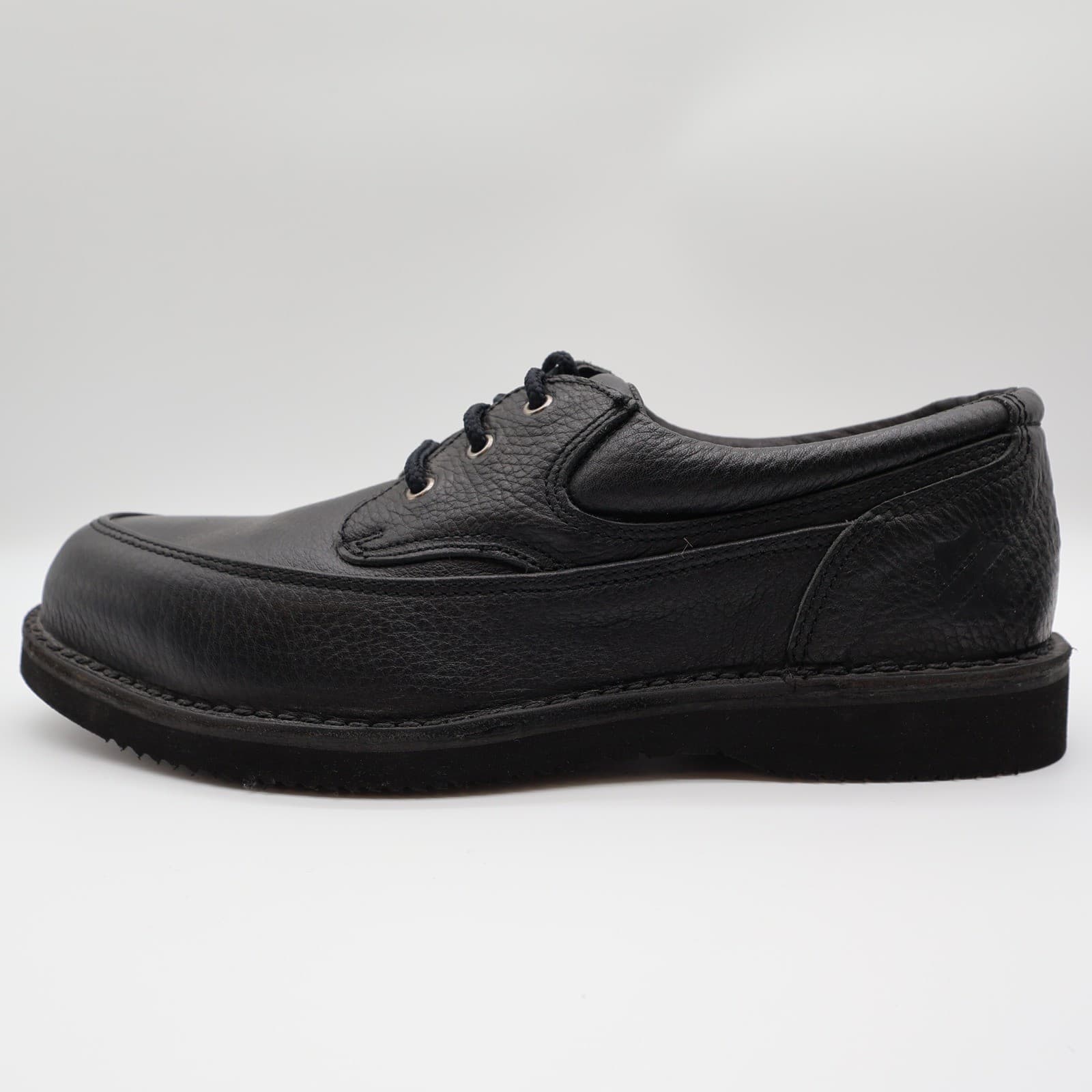 Rucks Work Shoes Mens 10 Black Leather Vintage Steel Toe Oxford W4570 NOS - Thumbnail 9