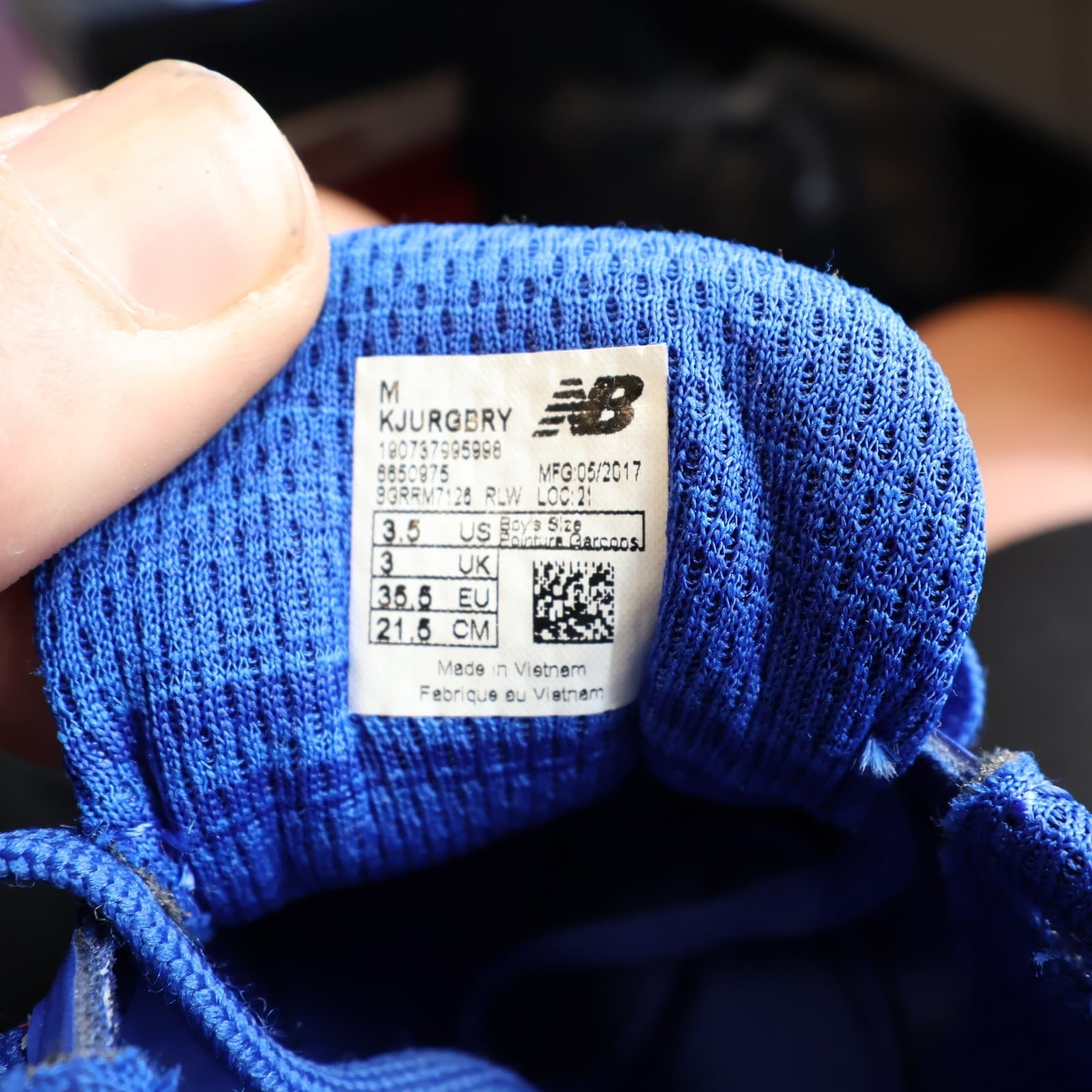 New Balance FuelCore Urge Kids 3.5 Blue Athletic Running Shoes KJURGBRY - Thumbnail 13