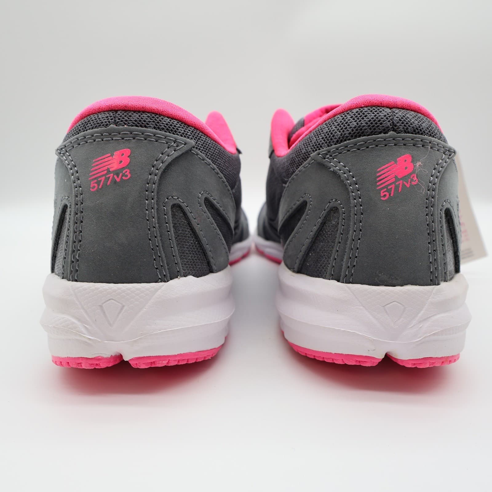 New Balance 577v3 Training Shoes Womens 10 Grey Pink Synthetic Mesh WX577KM3 - Thumbnail 4