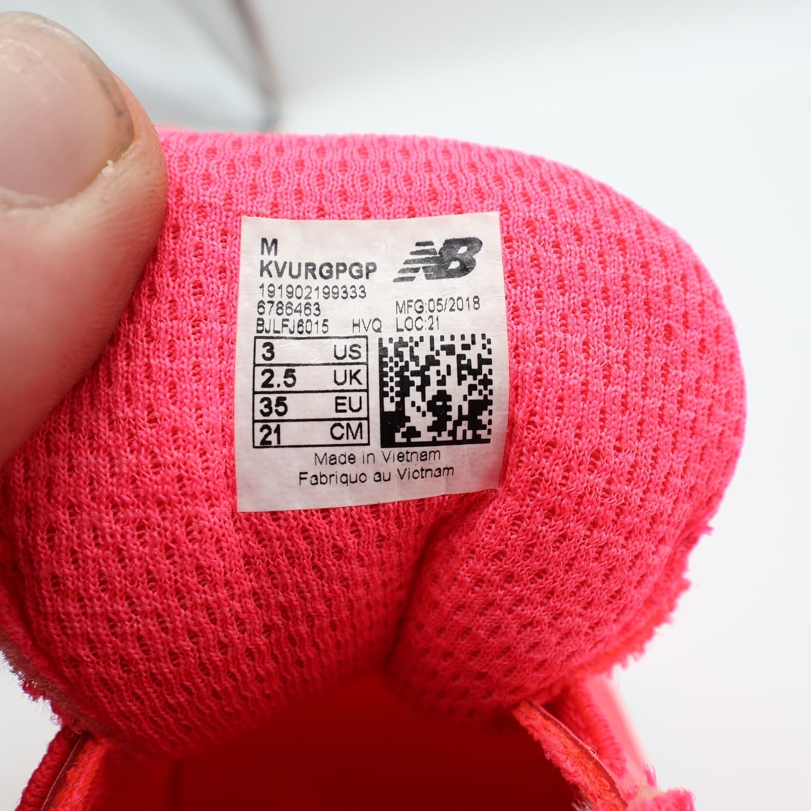 New Balance FuelCore Urge V2 Running Shoes Kids 3 Pink Mesh Athletic KVURGPGP - Thumbnail 6